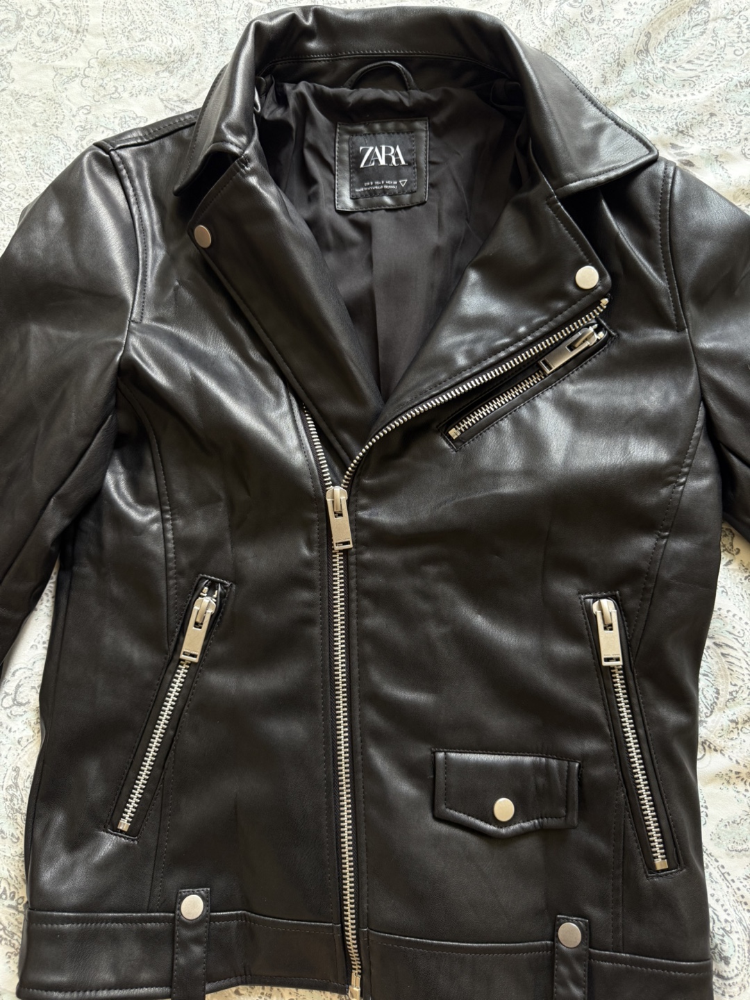 Zara Leather Jacket - Size Small - photo 2