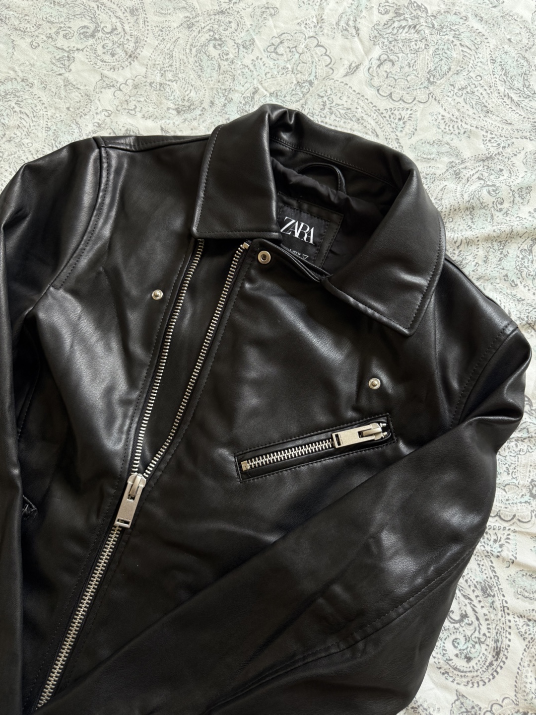 Zara Leather Jacket - Size Small