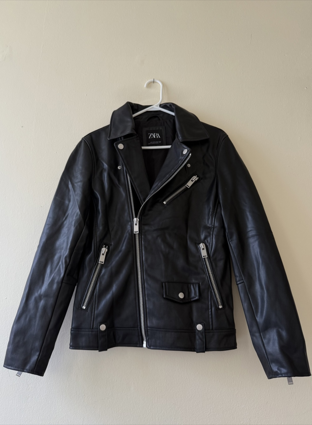 Zara Leather Jacket - Size Small - photo 5