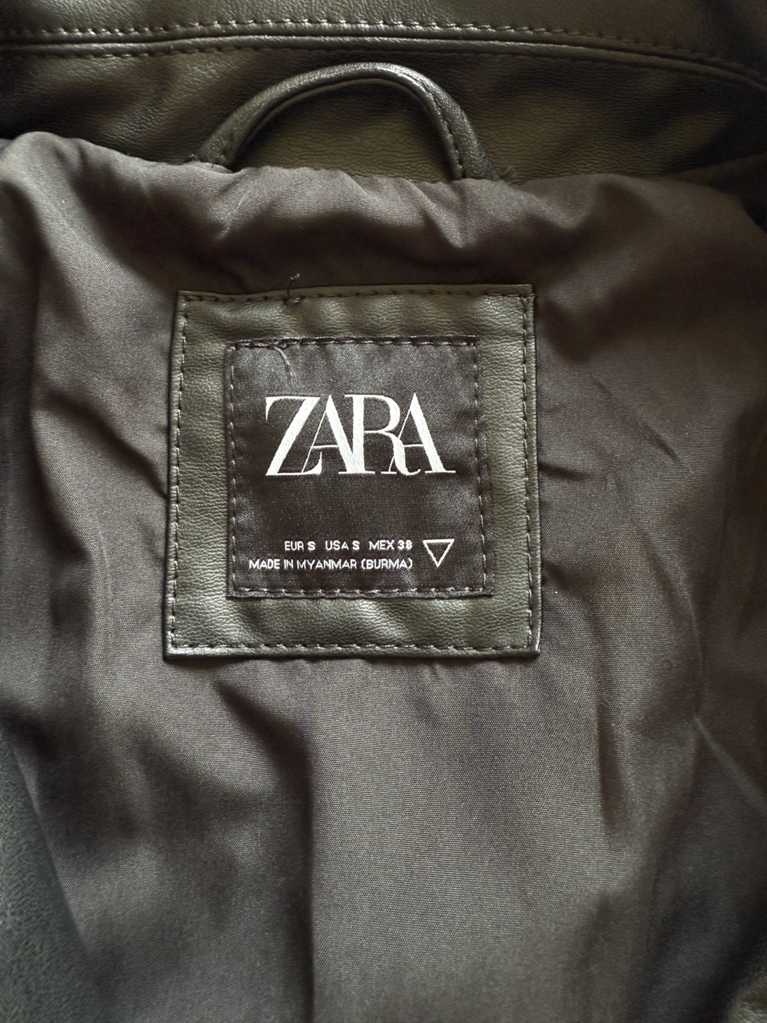 Zara Leather Jacket - Size Small - photo 3