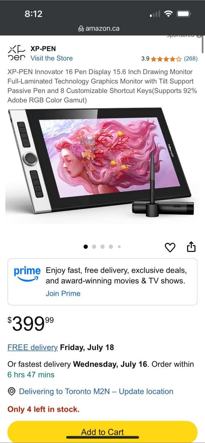 XP-Pen Innovator 16 Graphics Drawing Monitor - photo 2