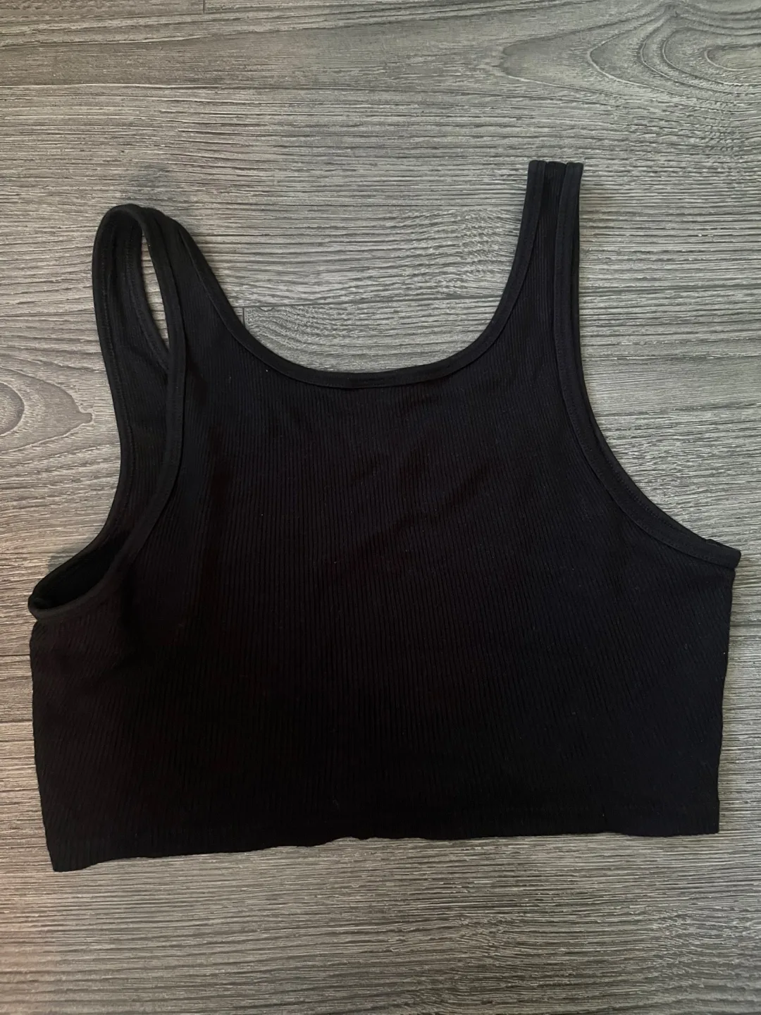 TNA Black Ribbed Tank Top image indicator(2)