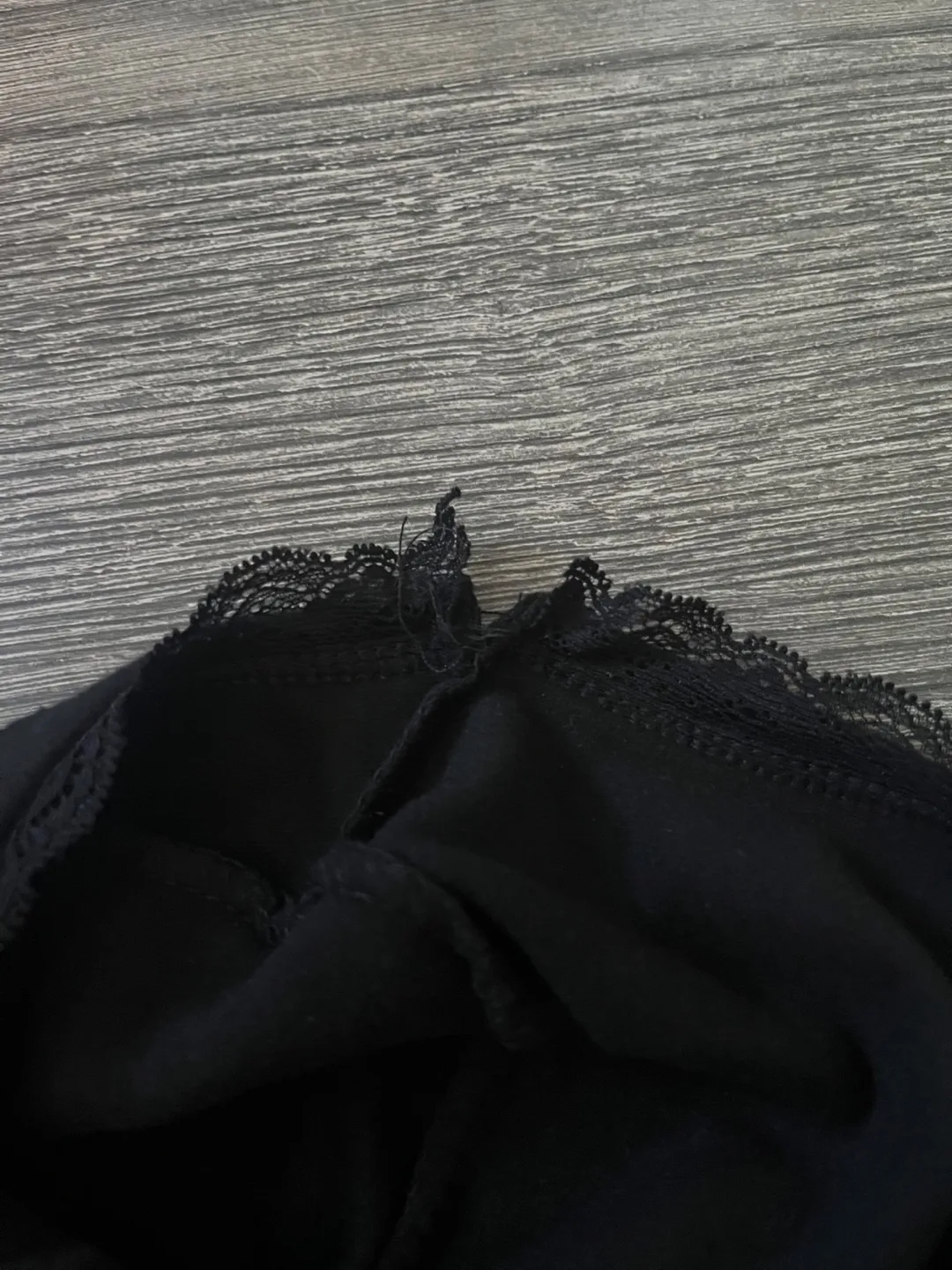 Black Long Sleeve Lace Trim Top image indicator(4)