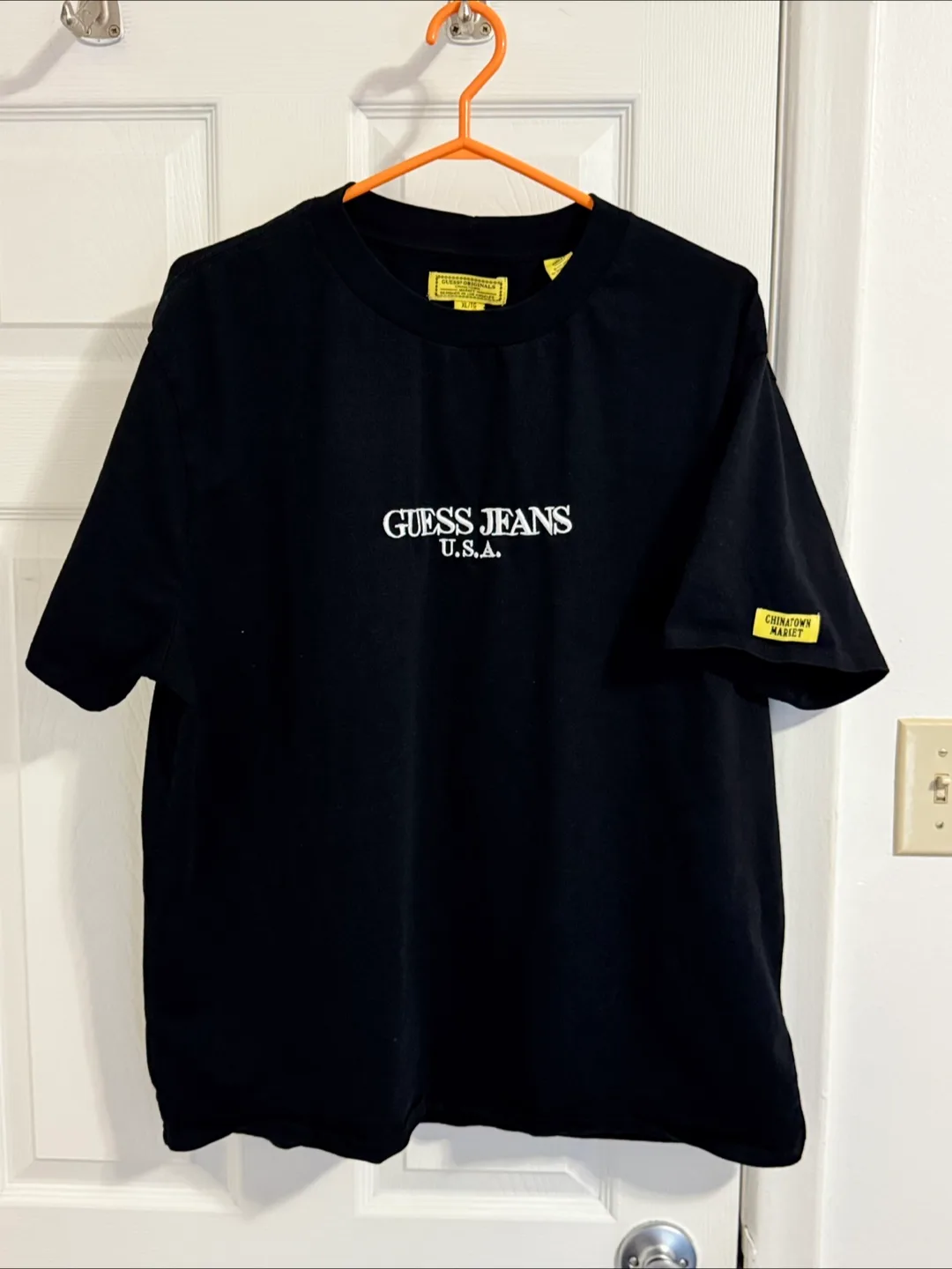 Guess x Chinatown Market Black Tee (XL) thumbnail