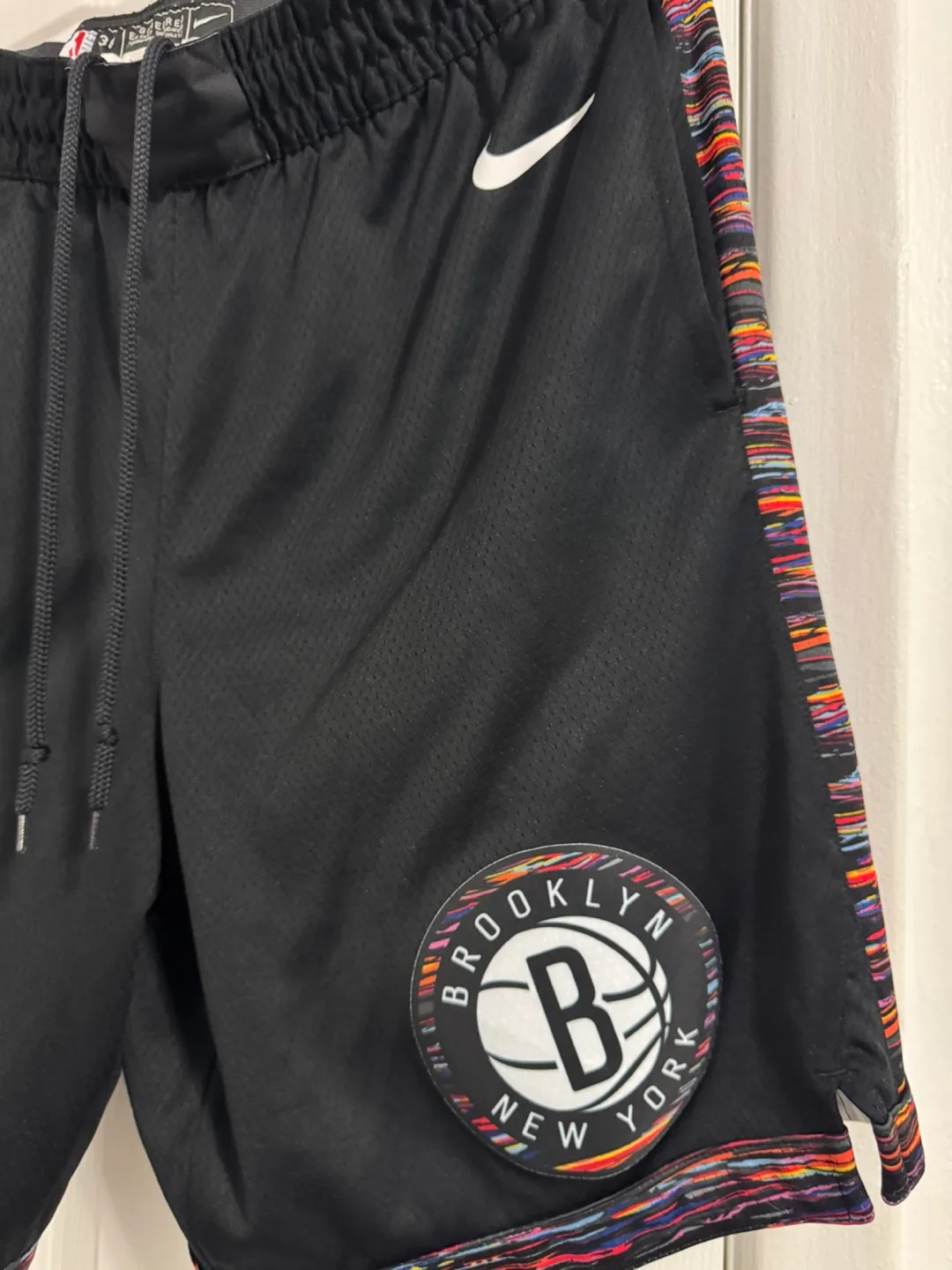 RARE NBA X Nike Brooklyn Nets Basketball Shorts (Large mens) image indicator(2)