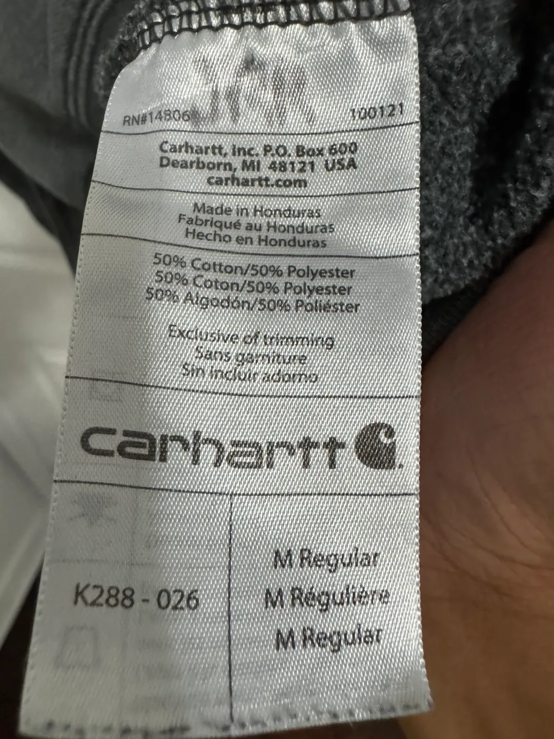 Carhartt Sweatshirt Hoodie (Medium) image indicator(4)