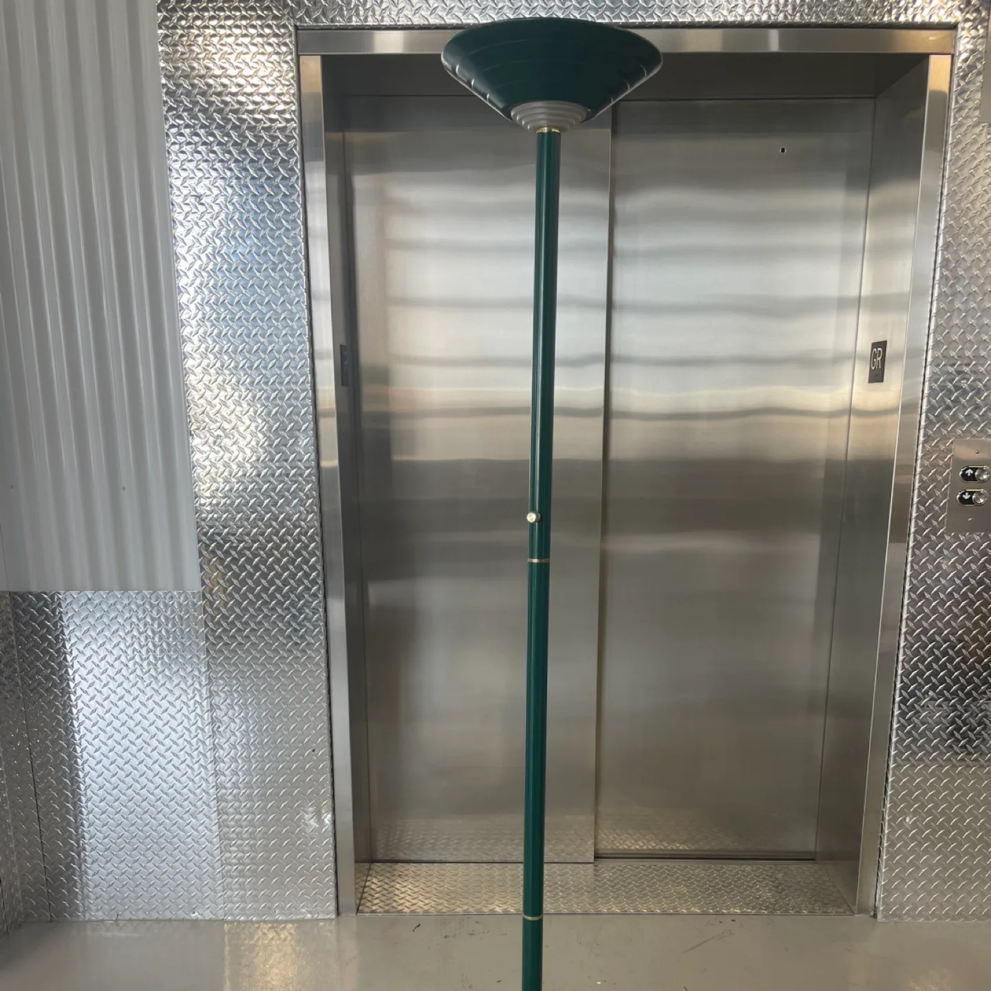 Green Torchiere Floor Lamp thumbnail