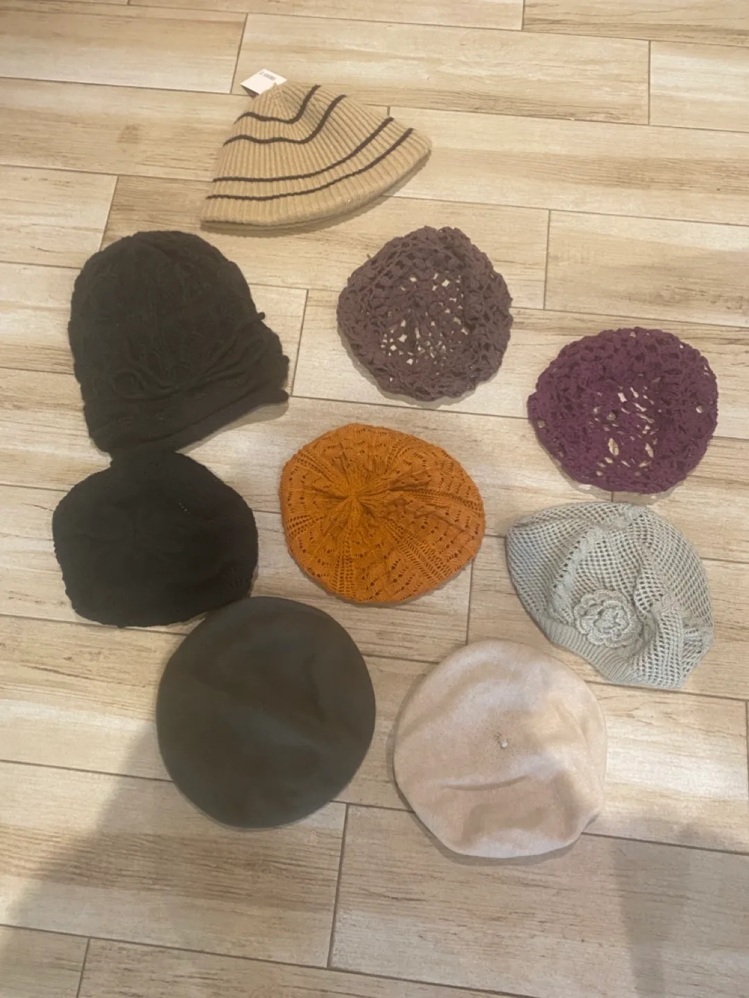 Bundle of Berets and knit Beanies thumbnail