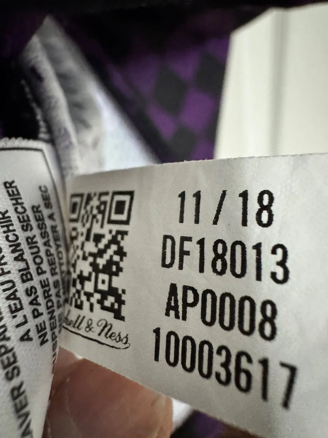 Mitchell & Ness Lakers Checkered Purple Shirt(Large) image indicator(6)