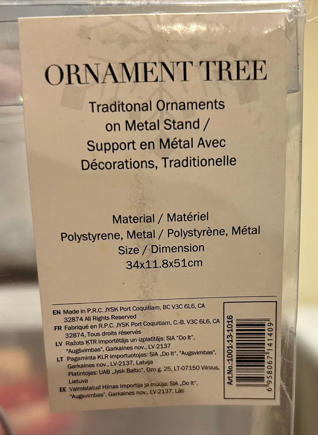 ✨Ornament Tree with Metal Stand (34x11.8x51cm) image indicator(3)