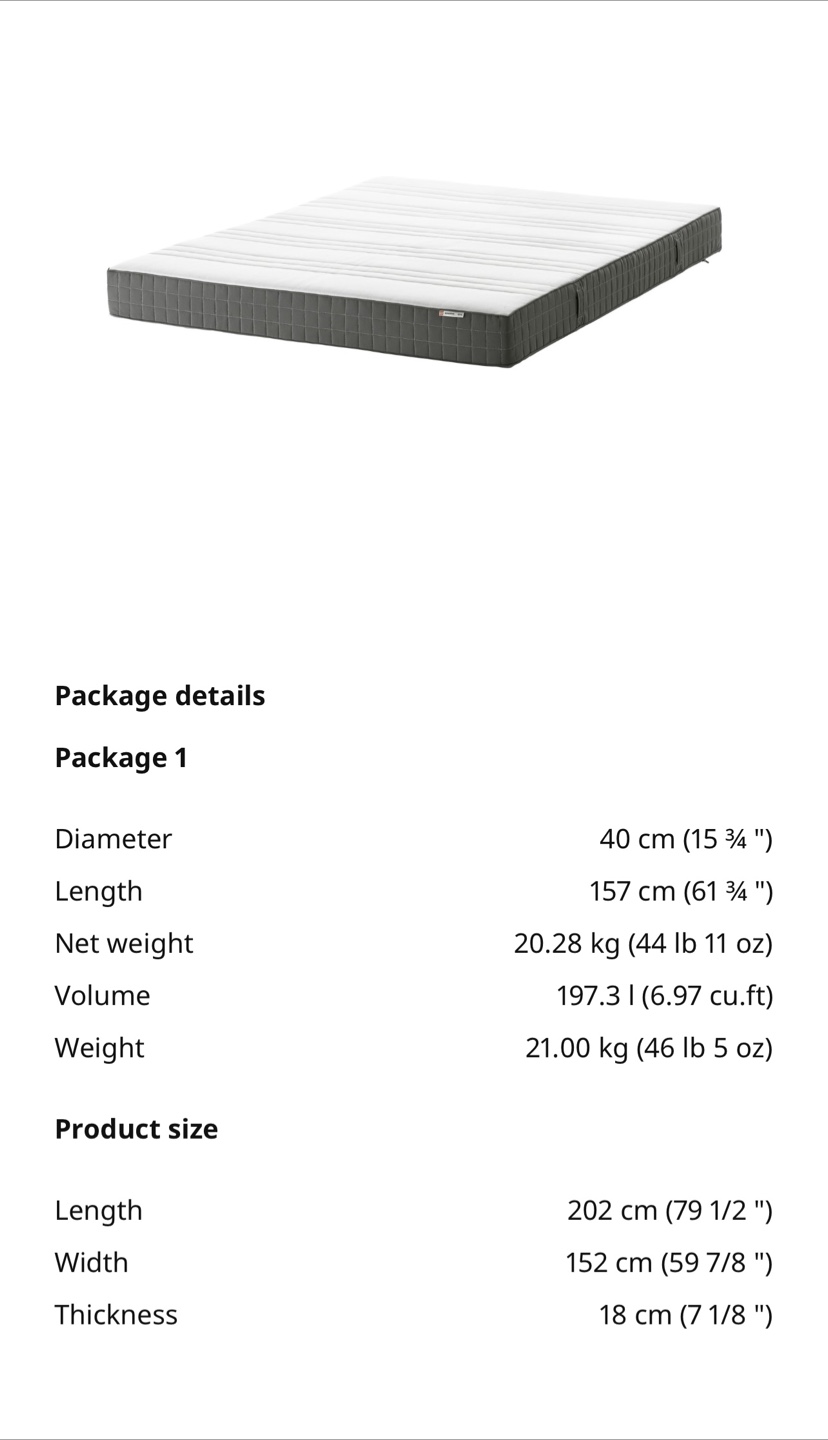 IKEA Mattress - Queen size (8 years warranty) - photo 3