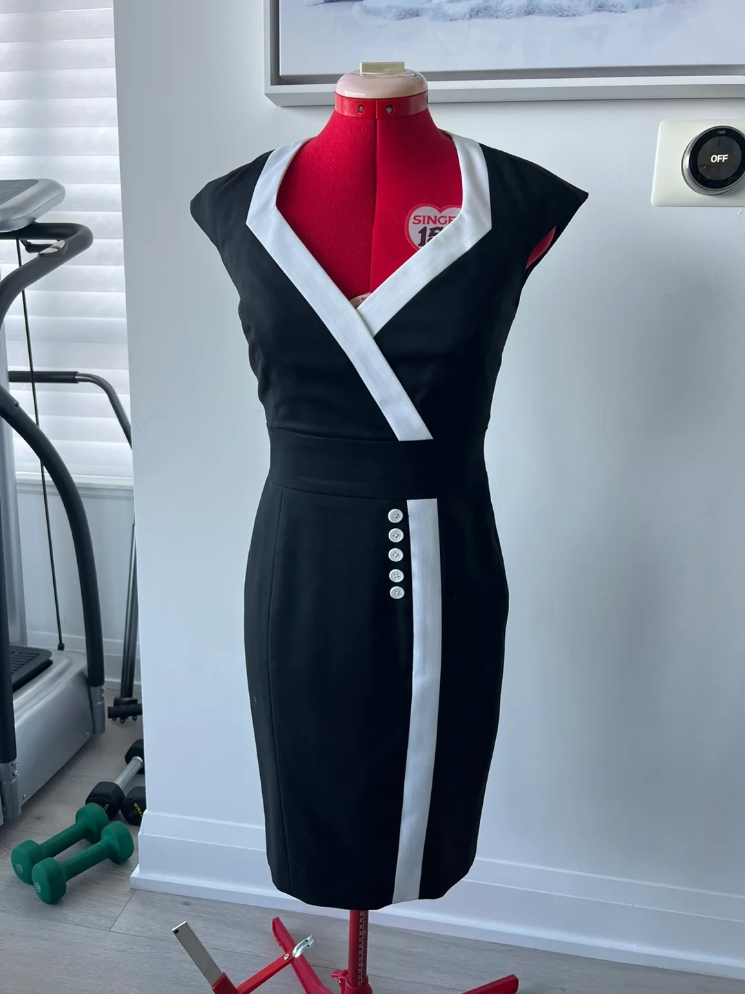 Black & White Cocktail Dress thumbnail