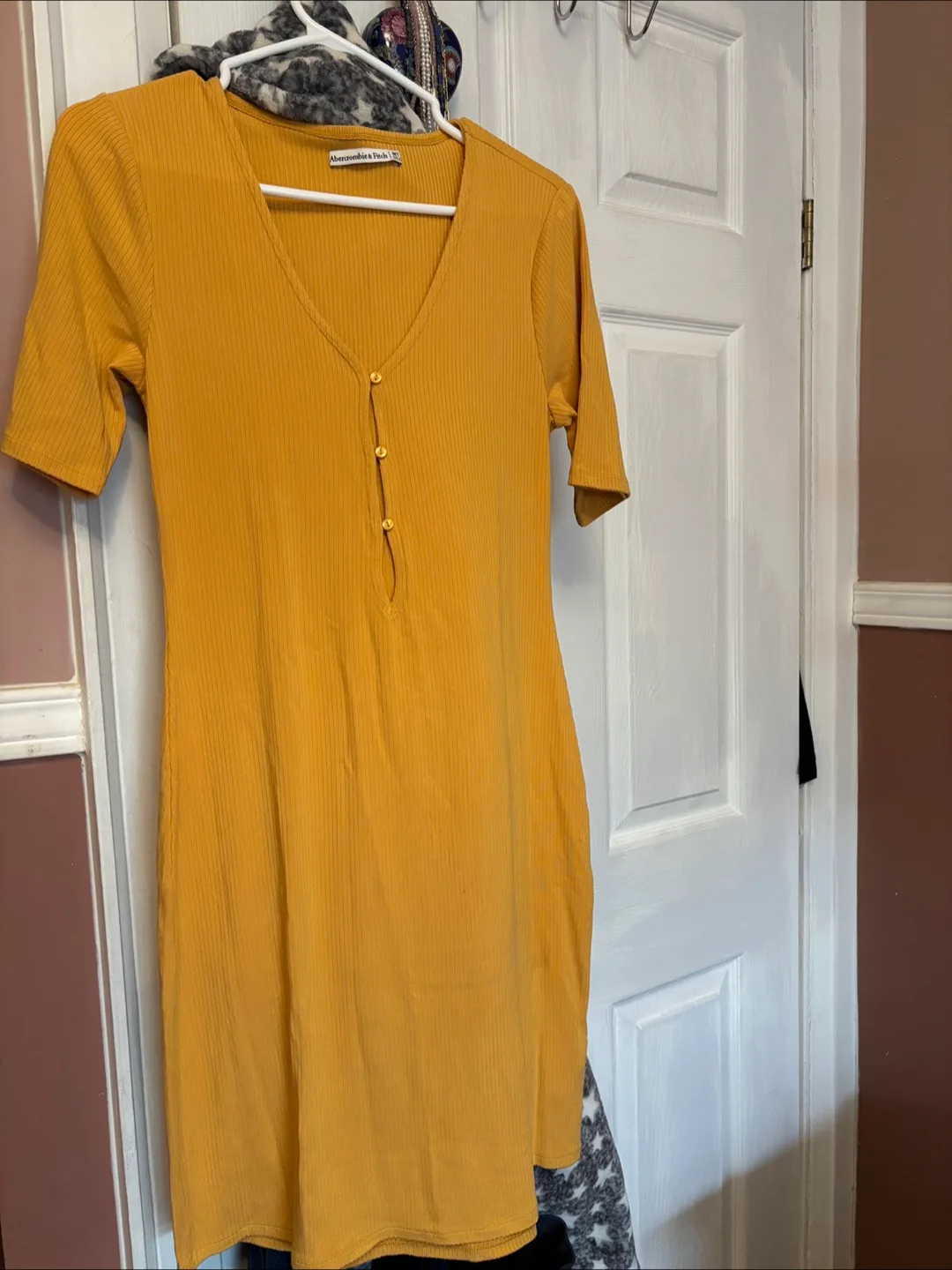 Abercrombie & Fitch Yellow Dress thumbnail