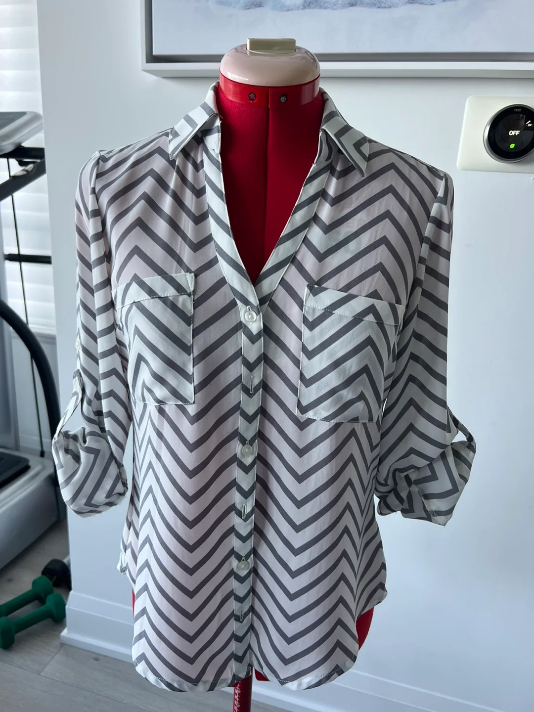 Chevron Patterned Blouse thumbnail