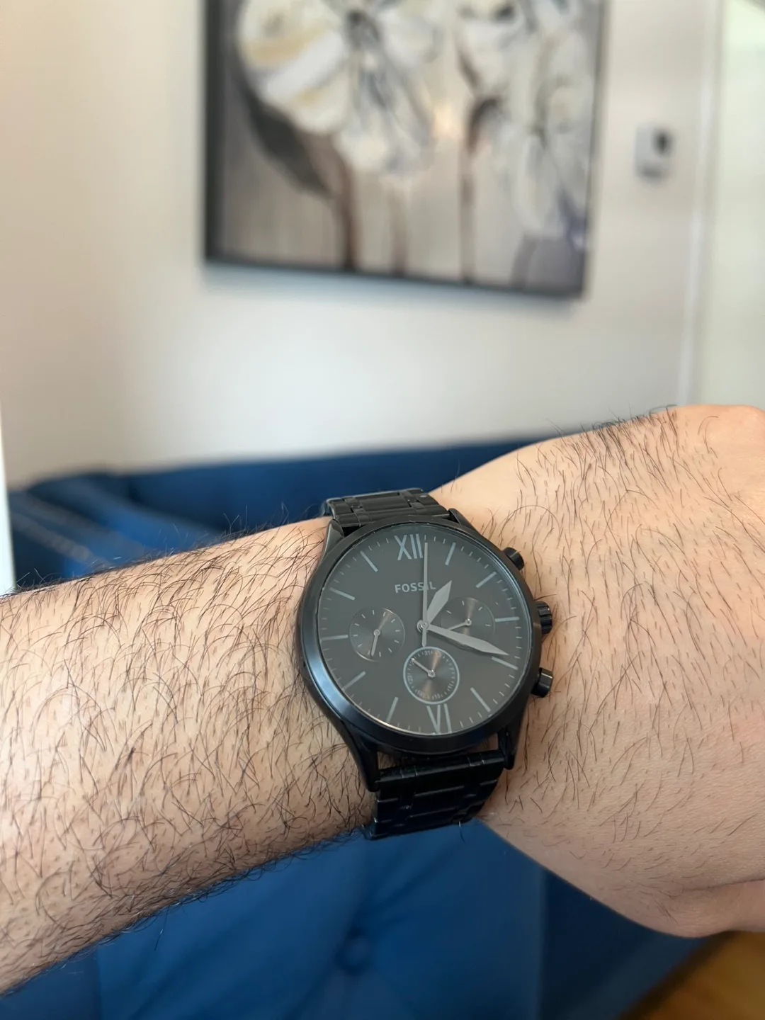 Fossil Minimalist Chronograph Black Watch thumbnail