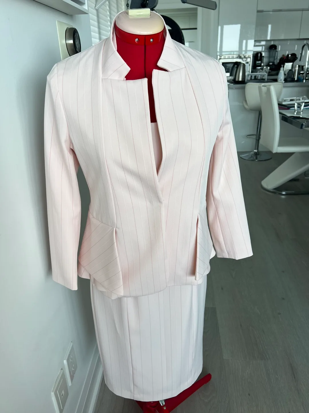 Pink Pinstripe Dress Suit thumbnail