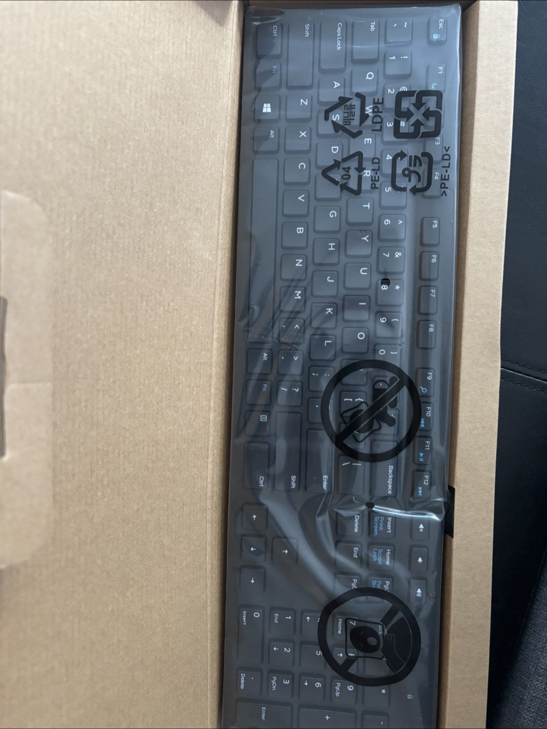 New Dell Wired Keyboard - Black