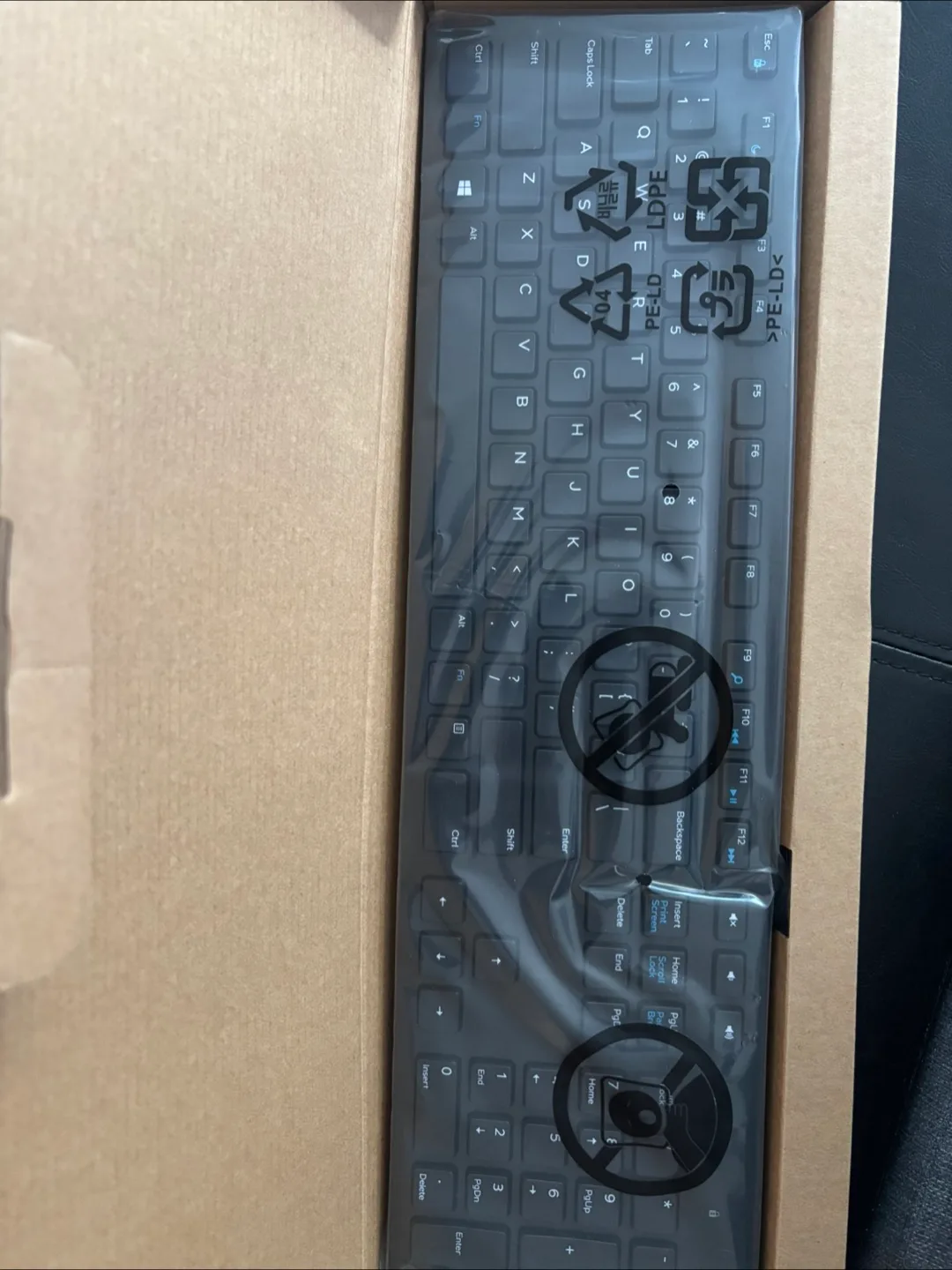 New Dell Wired Keyboard - Black thumbnail