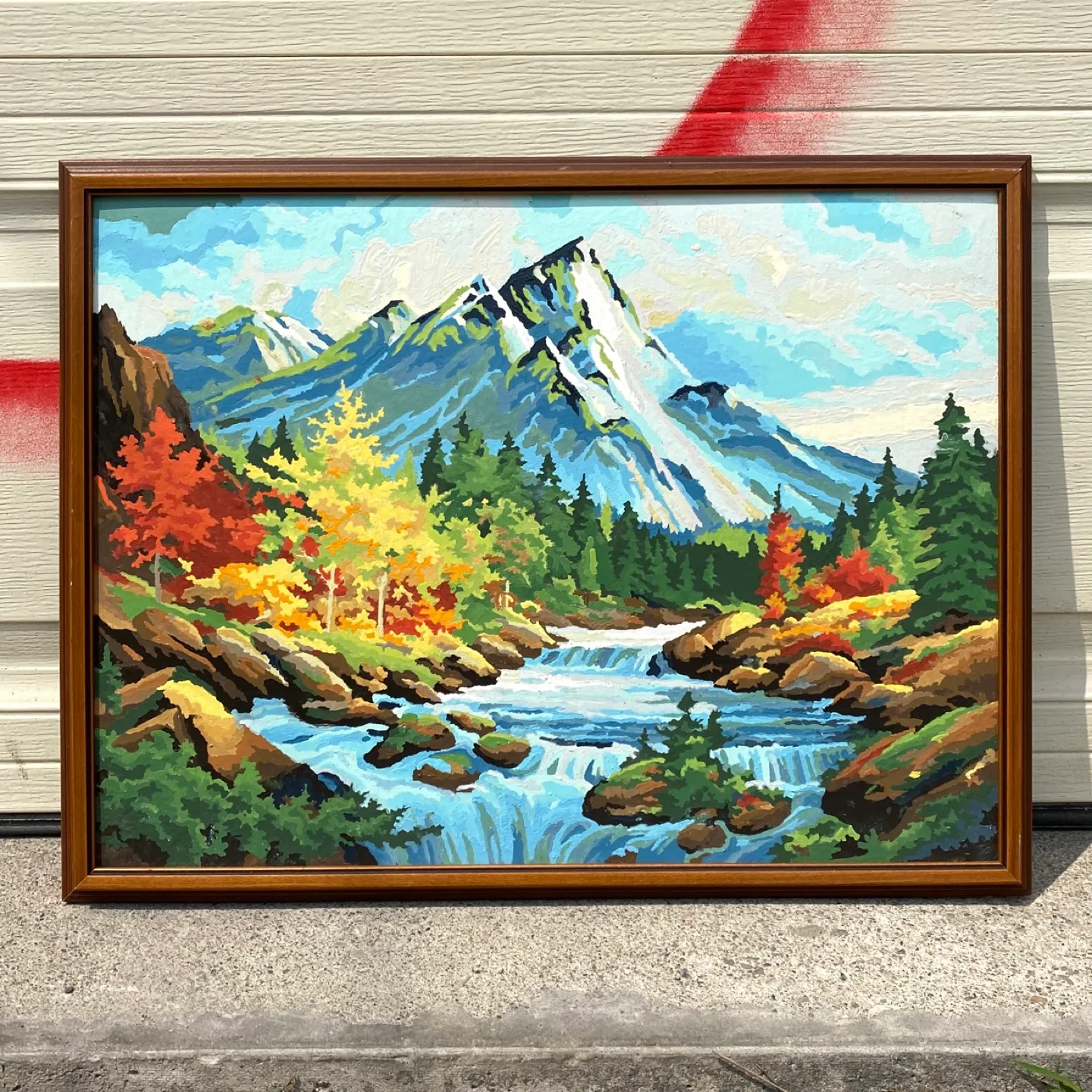 Vintage Framed Paint by Numbers thumbnail