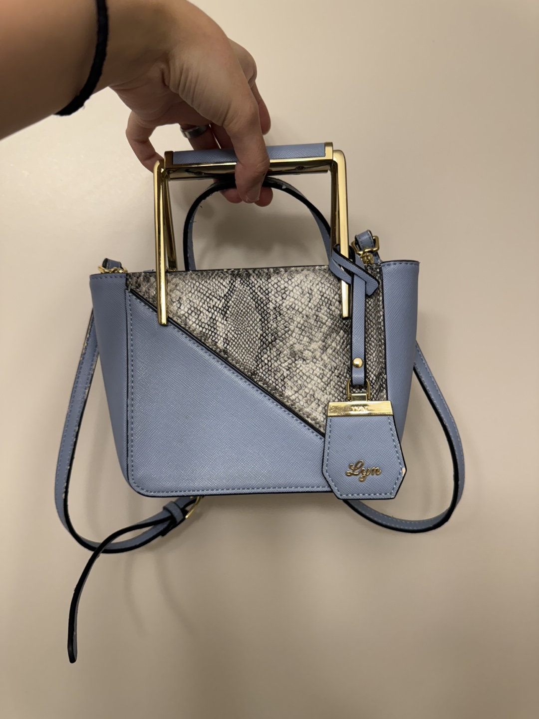 Lypa London Light Blue Mini Handbag