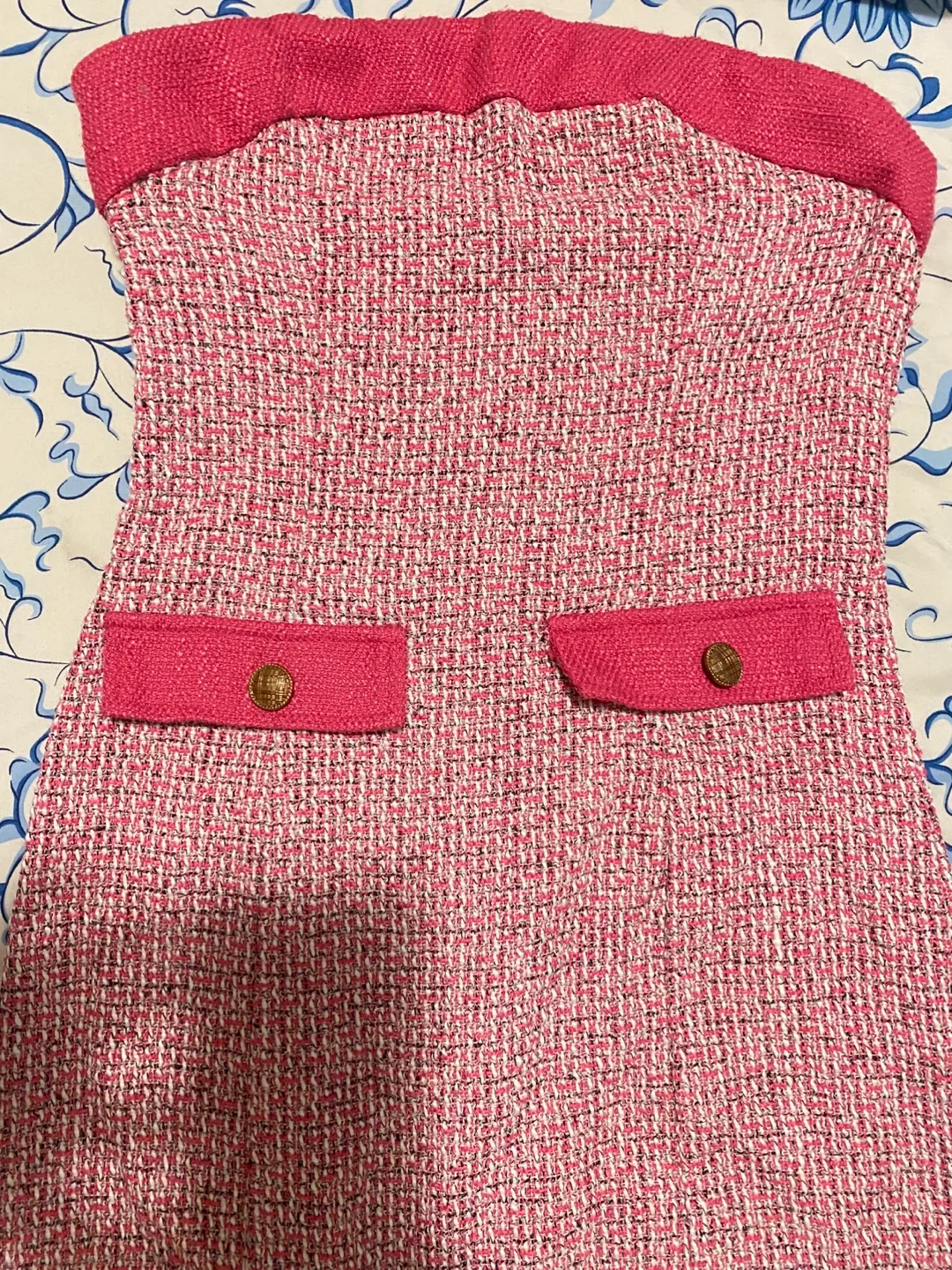 Shein Pink Tweed Mini Dress image indicator(2)