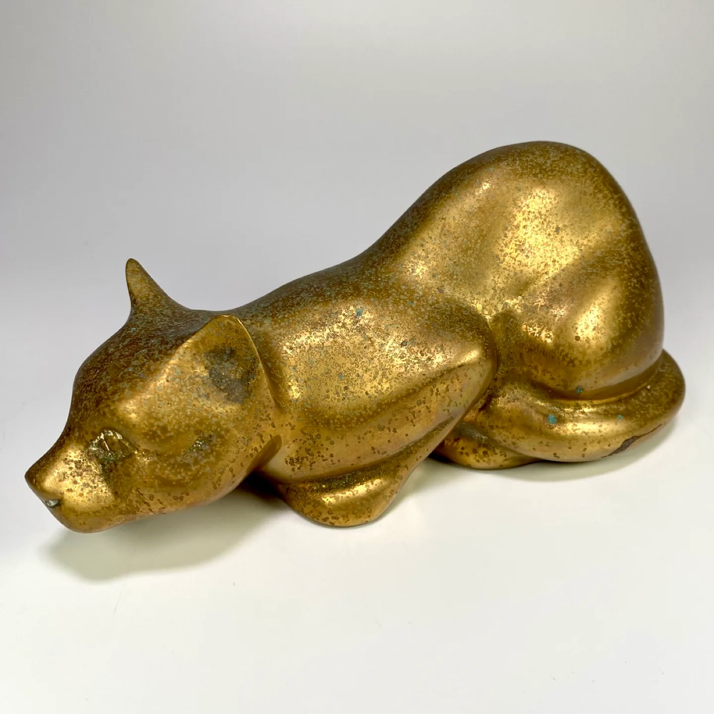 Vintage Brass Cat Figurine thumbnail
