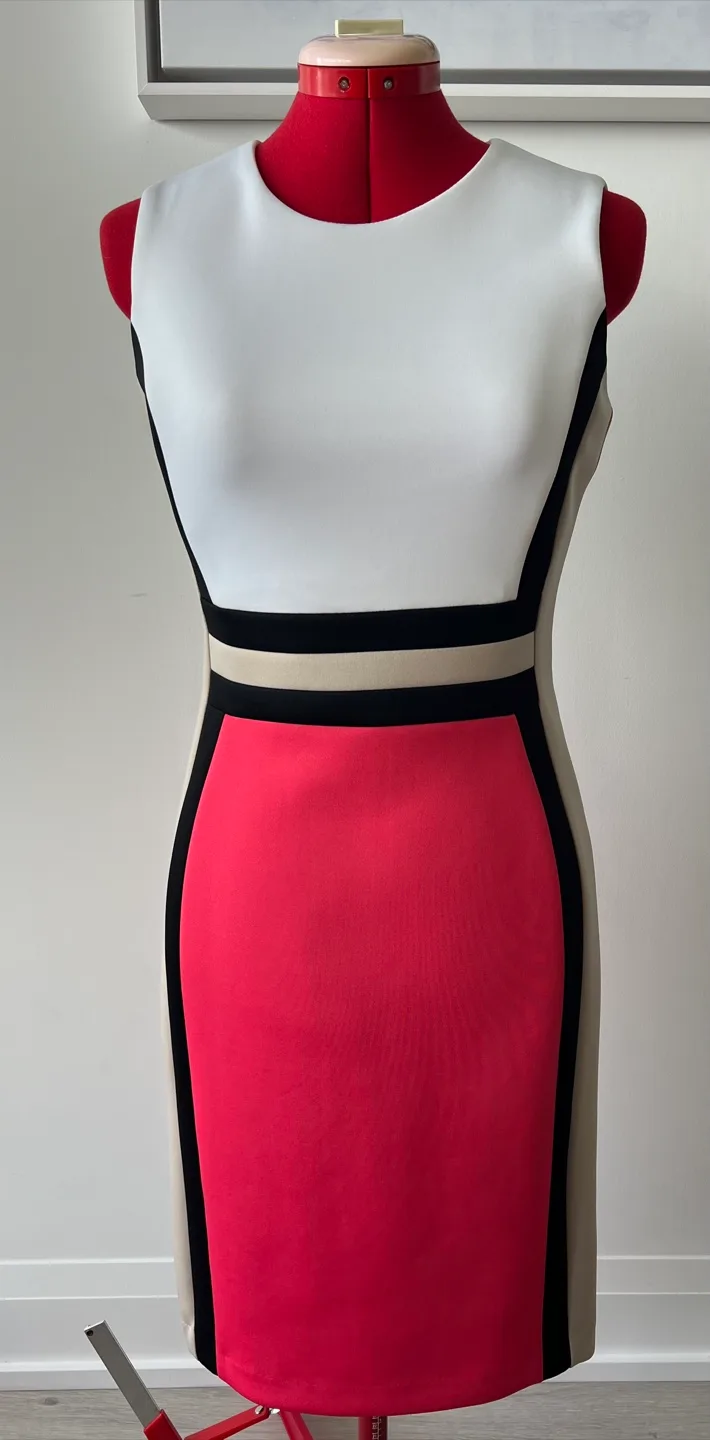 Calvin Klein Colour Block Dress thumbnail