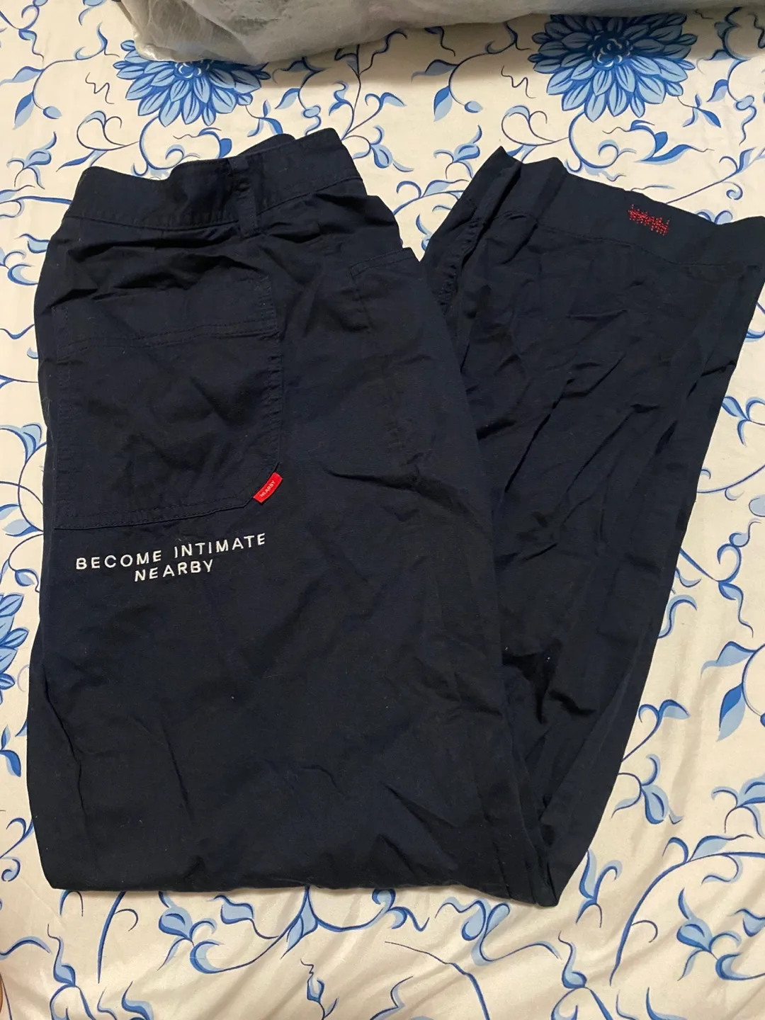 100% cotton TBJ Nearby Clever Navy Pants thumbnail