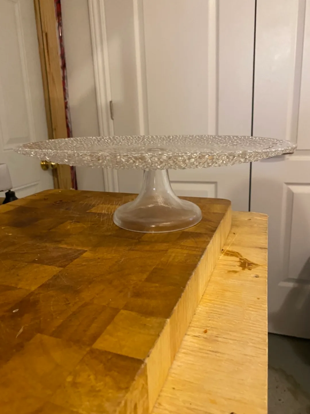Textured Glass Cake Stand thumbnail