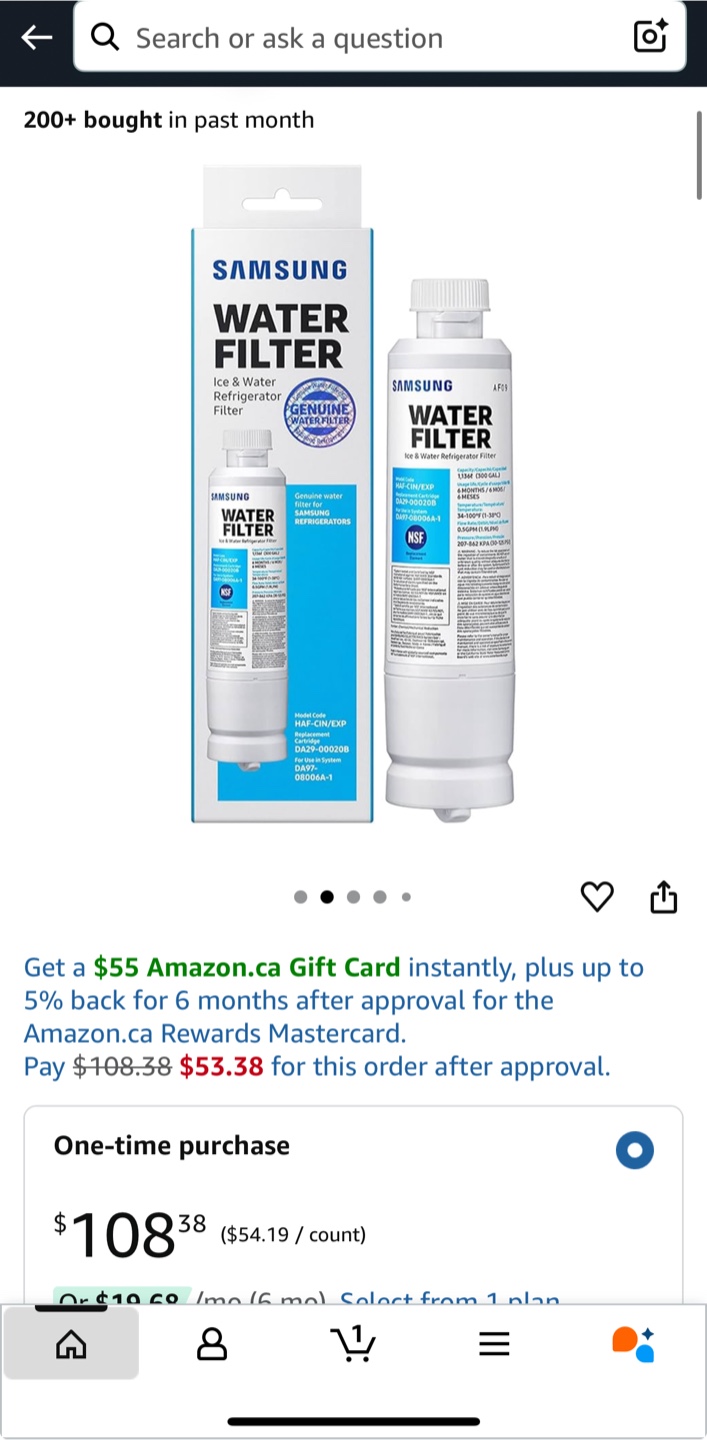 Samsung DA29-00020B Refrigerator Water Filter - photo 2