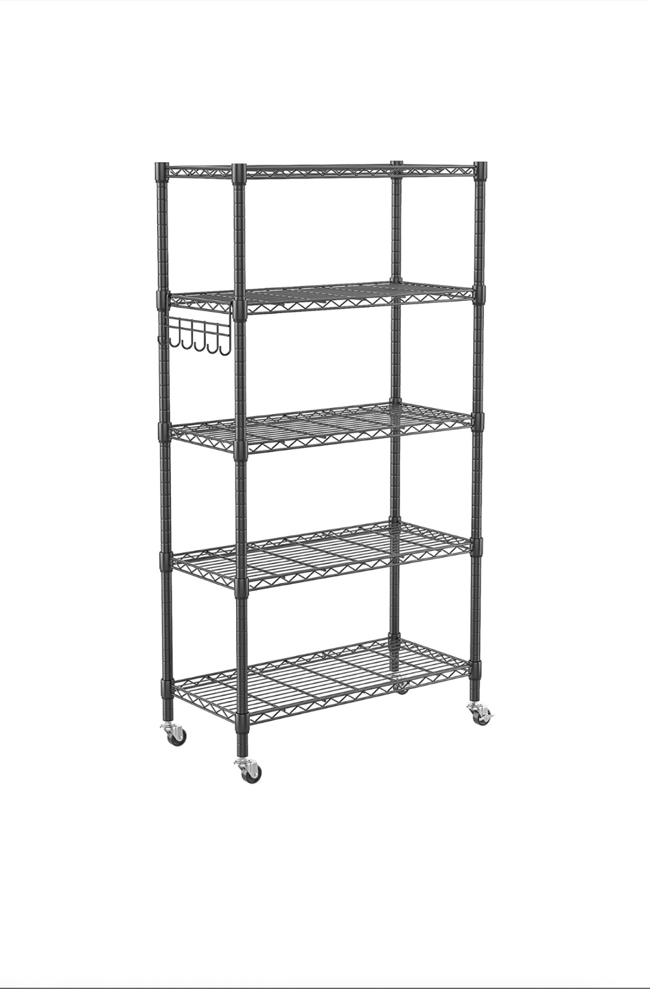 Brand New: Adjustable 5-Tier Metal Wire Shelving Unit