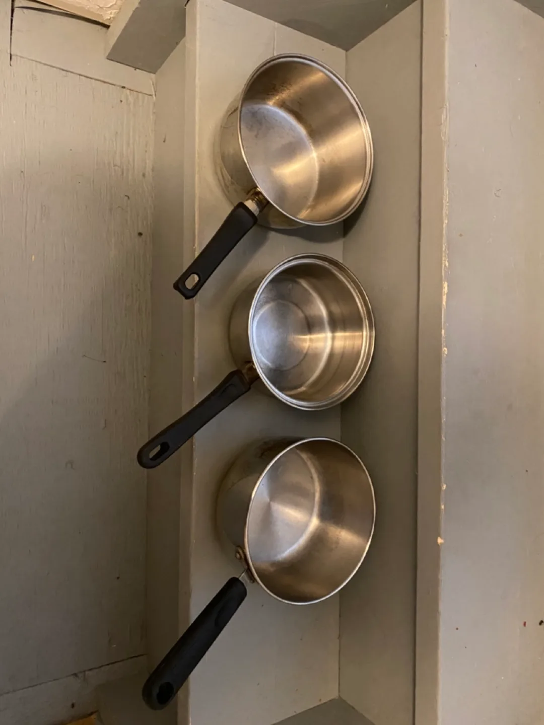 Set of 3 Stainless Steel Pots thumbnail