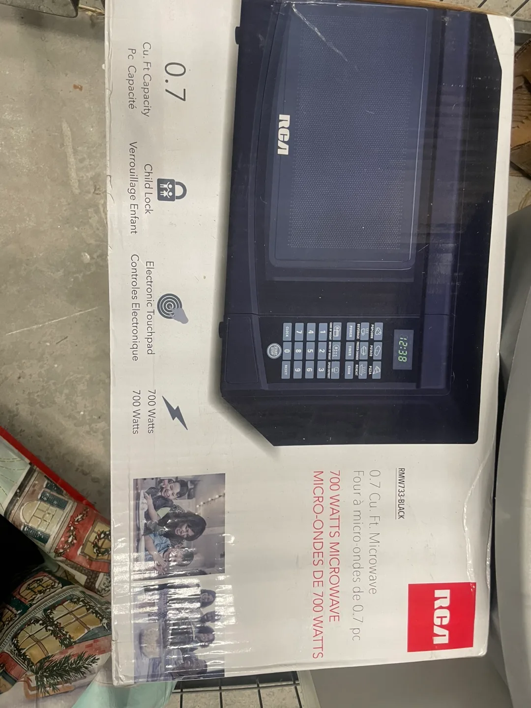 New in packaging- Microwave - Black thumbnail
