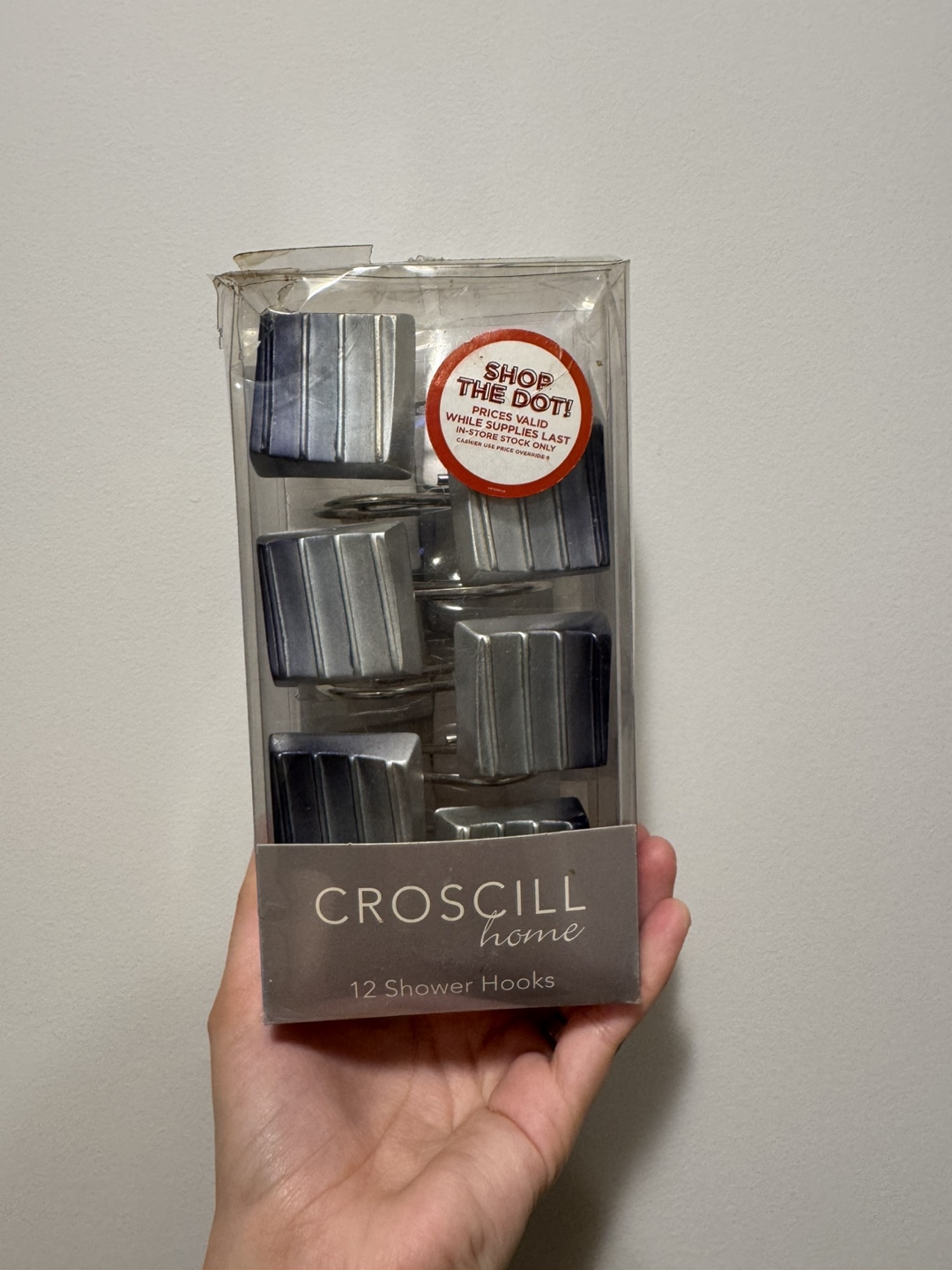 CROSCILL Home 12 Shower Hooks - New in Box!