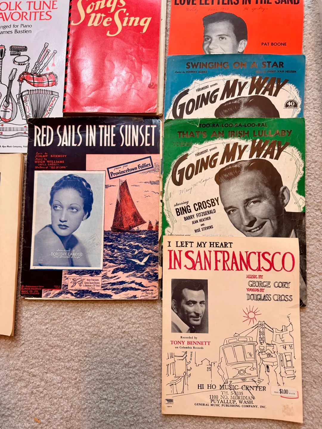 Vintage Piano Sheet Music Lot image indicator(7)