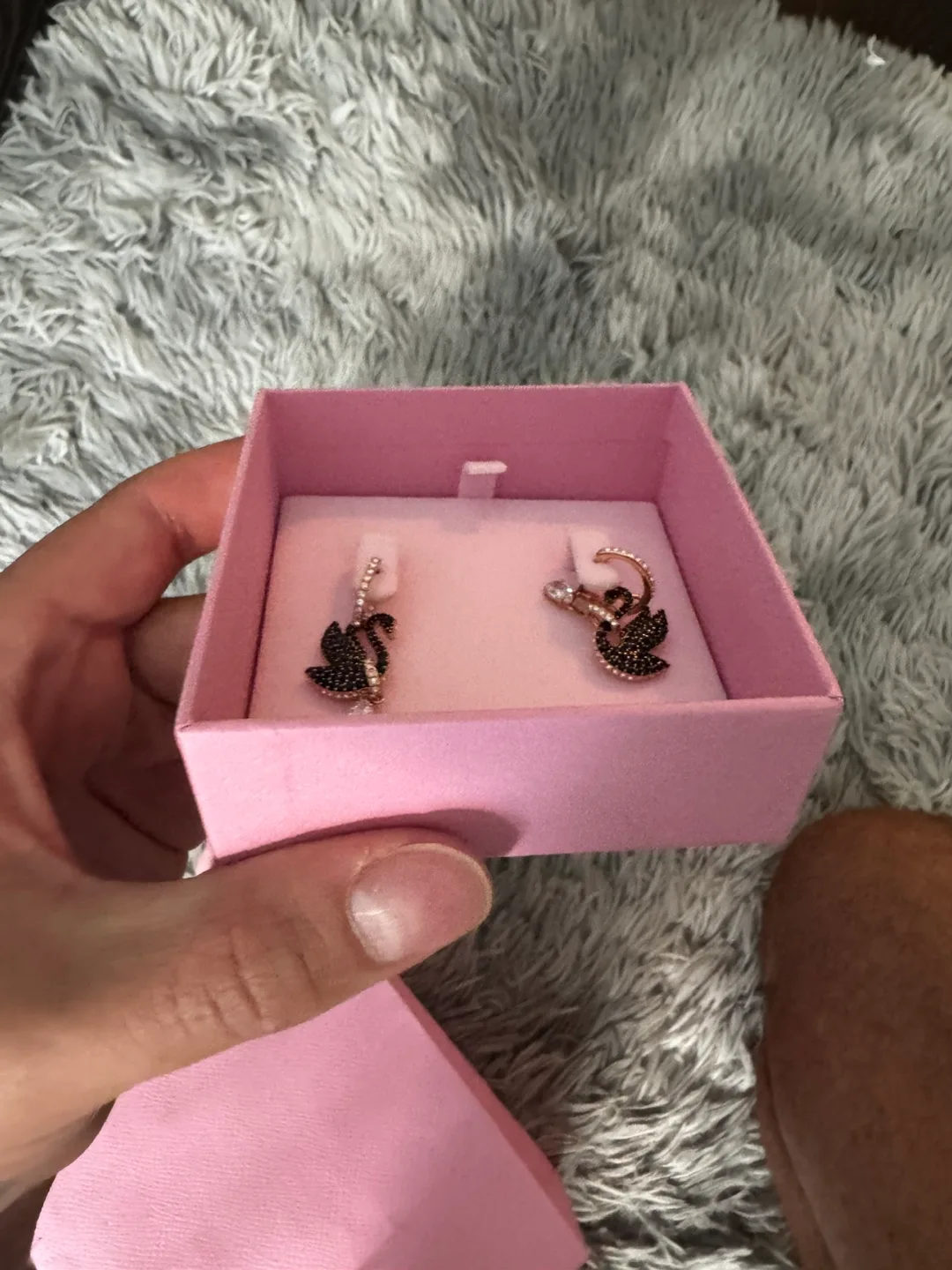 Swarovski Swan Earrings thumbnail