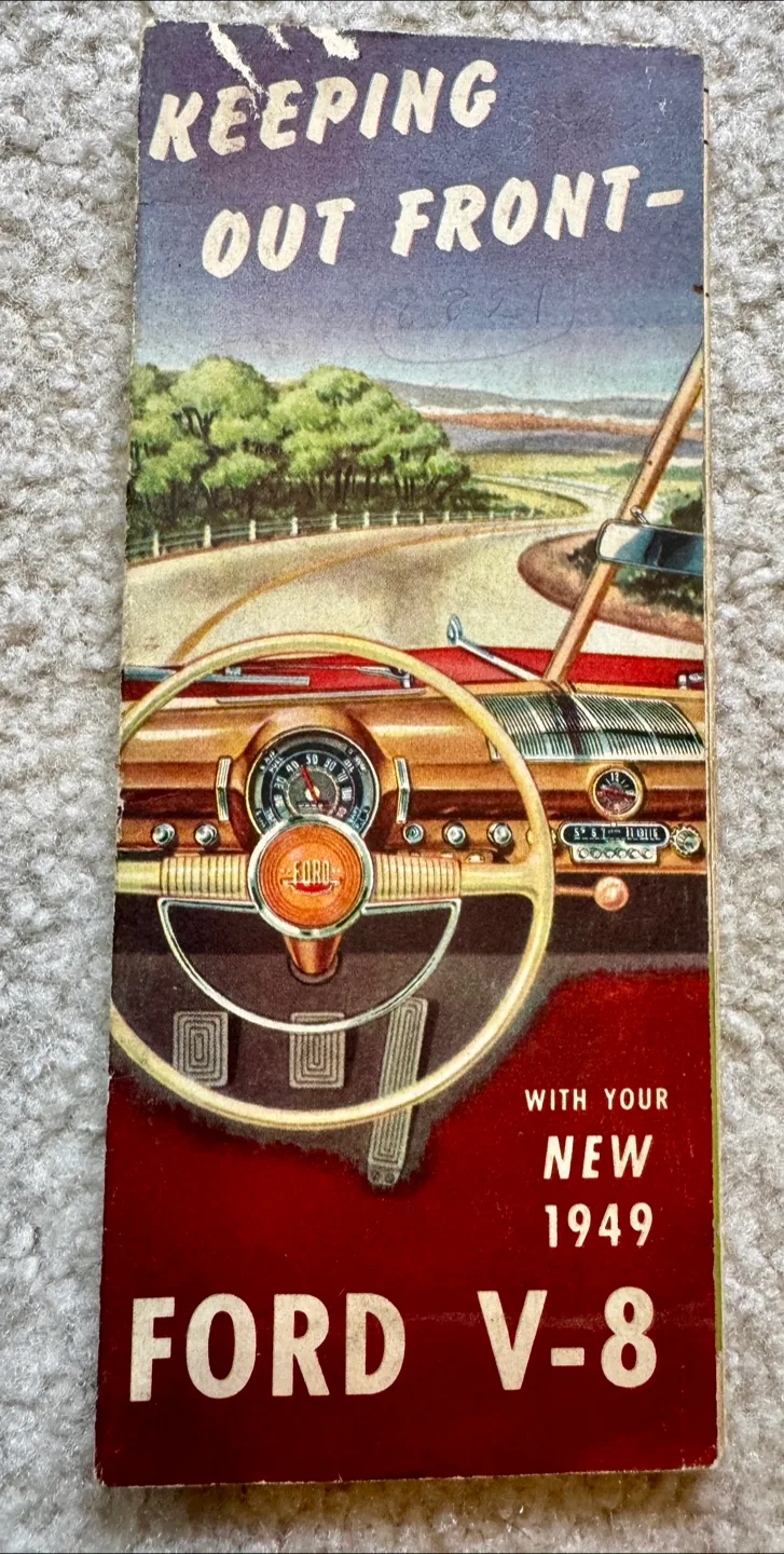 Vintage 1949 Ford V-8 Owners Manual thumbnail