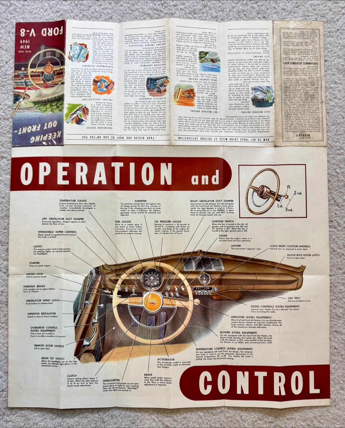 Vintage 1949 Ford V-8 Owners Manual image indicator(2)