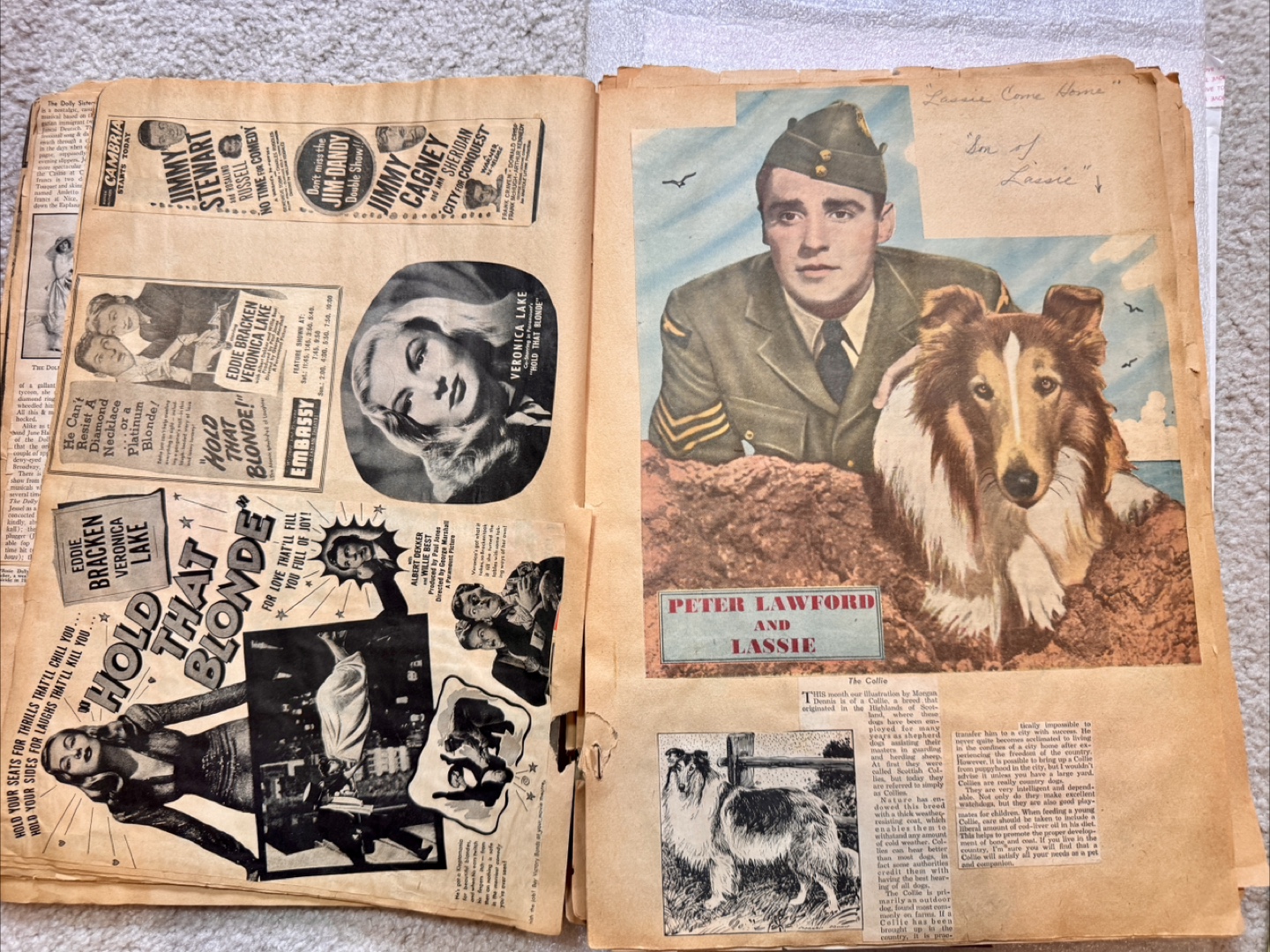 Vintage Easy Mount Scrapbook - 1940s/50s Clippings - photo 5