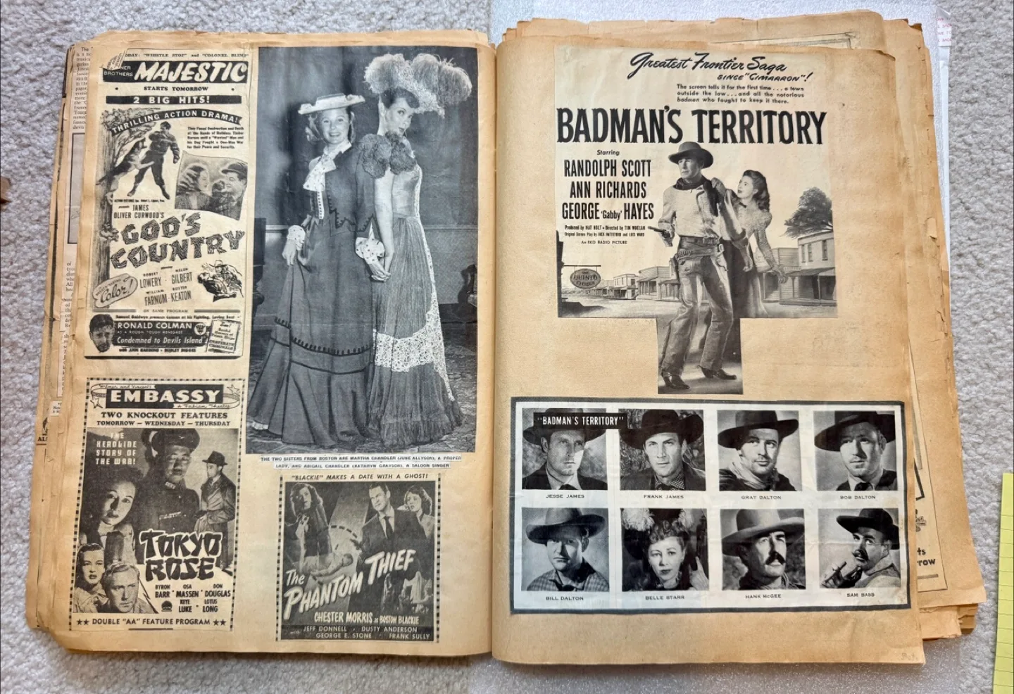 Vintage Easy Mount Scrapbook - 1940s/50s Clippings image indicator(6)