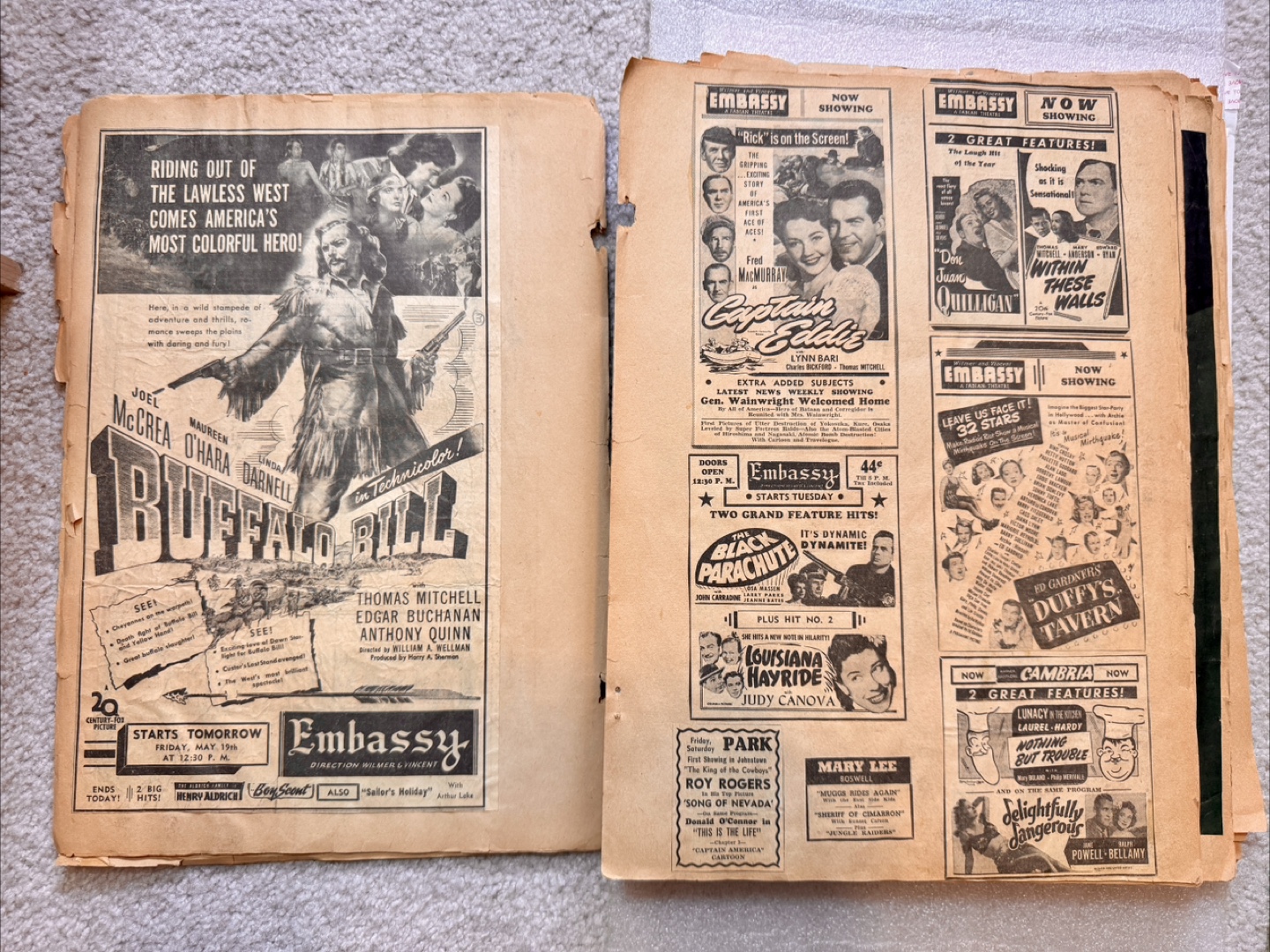 Vintage Easy Mount Scrapbook - 1940s/50s Clippings - photo 2