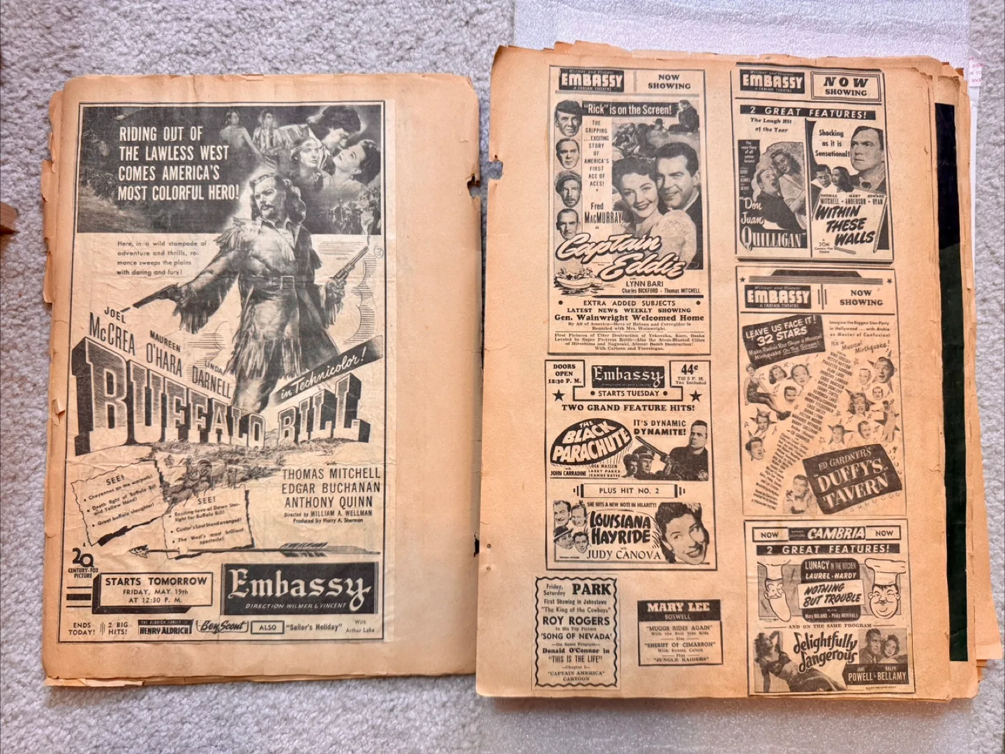 Vintage Easy Mount Scrapbook - 1940s/50s Clippings image indicator(2)