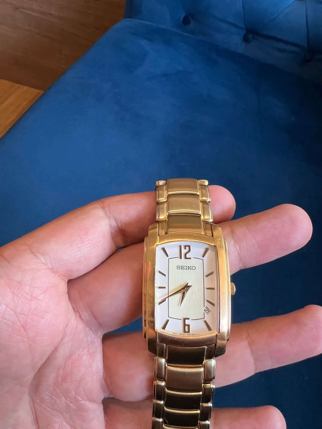 Seiko Gold Tone Stainless Steel Watch thumbnail