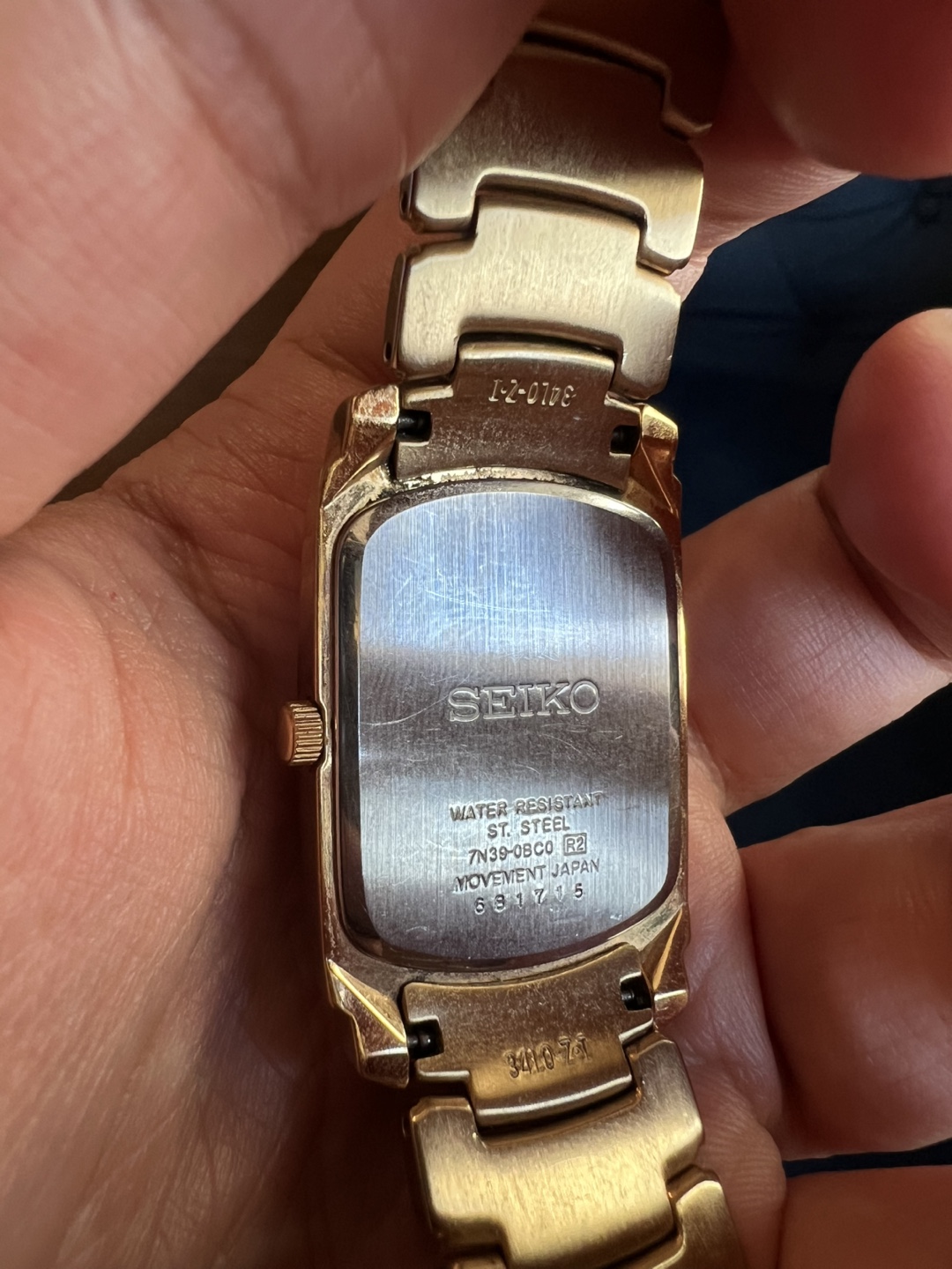 Seiko Gold Tone Stainless Steel Watch - photo 4