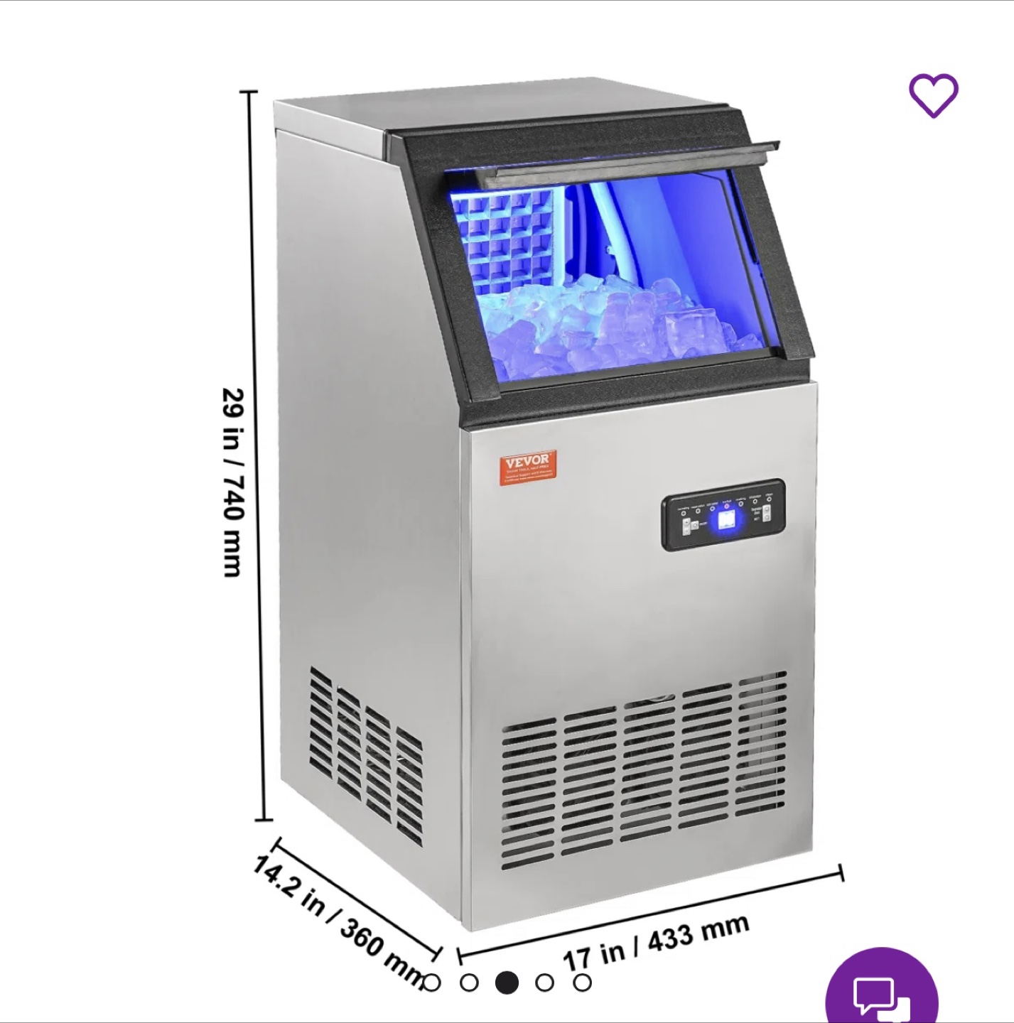 Vevor Ice Maker - SKF-B40F Model - photo 5