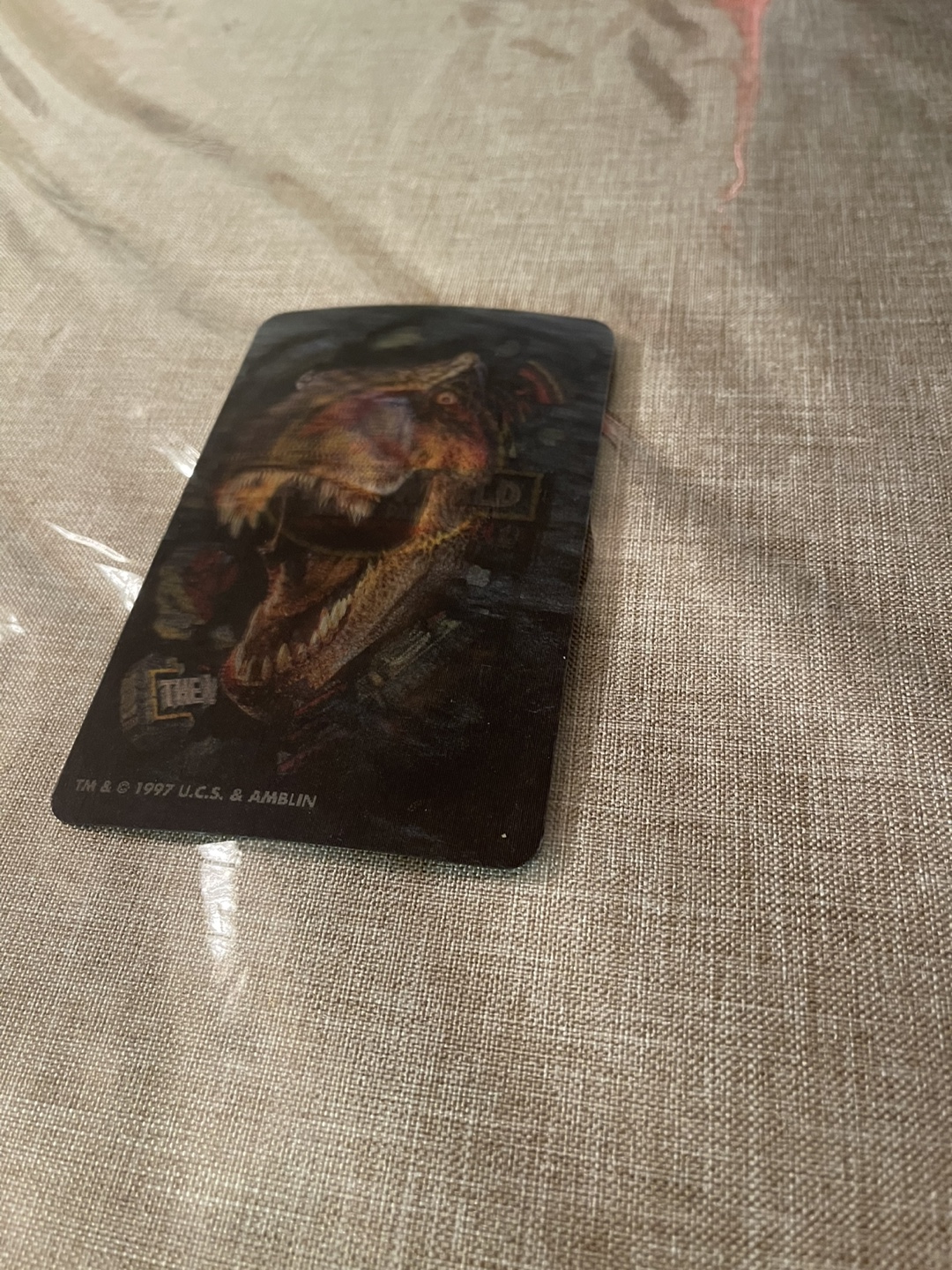 The Lost World Jurassic Park Hologram Card - photo 2