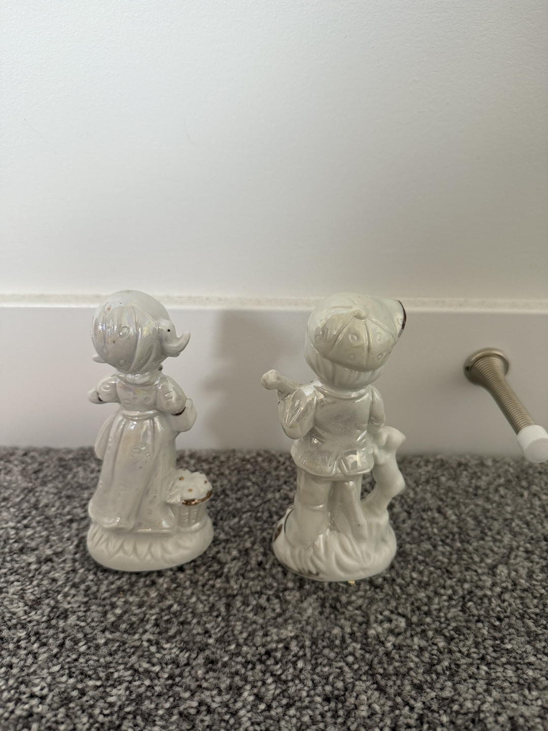 Small Vintage Boy & Girl Ceramic Figurines - photo 2