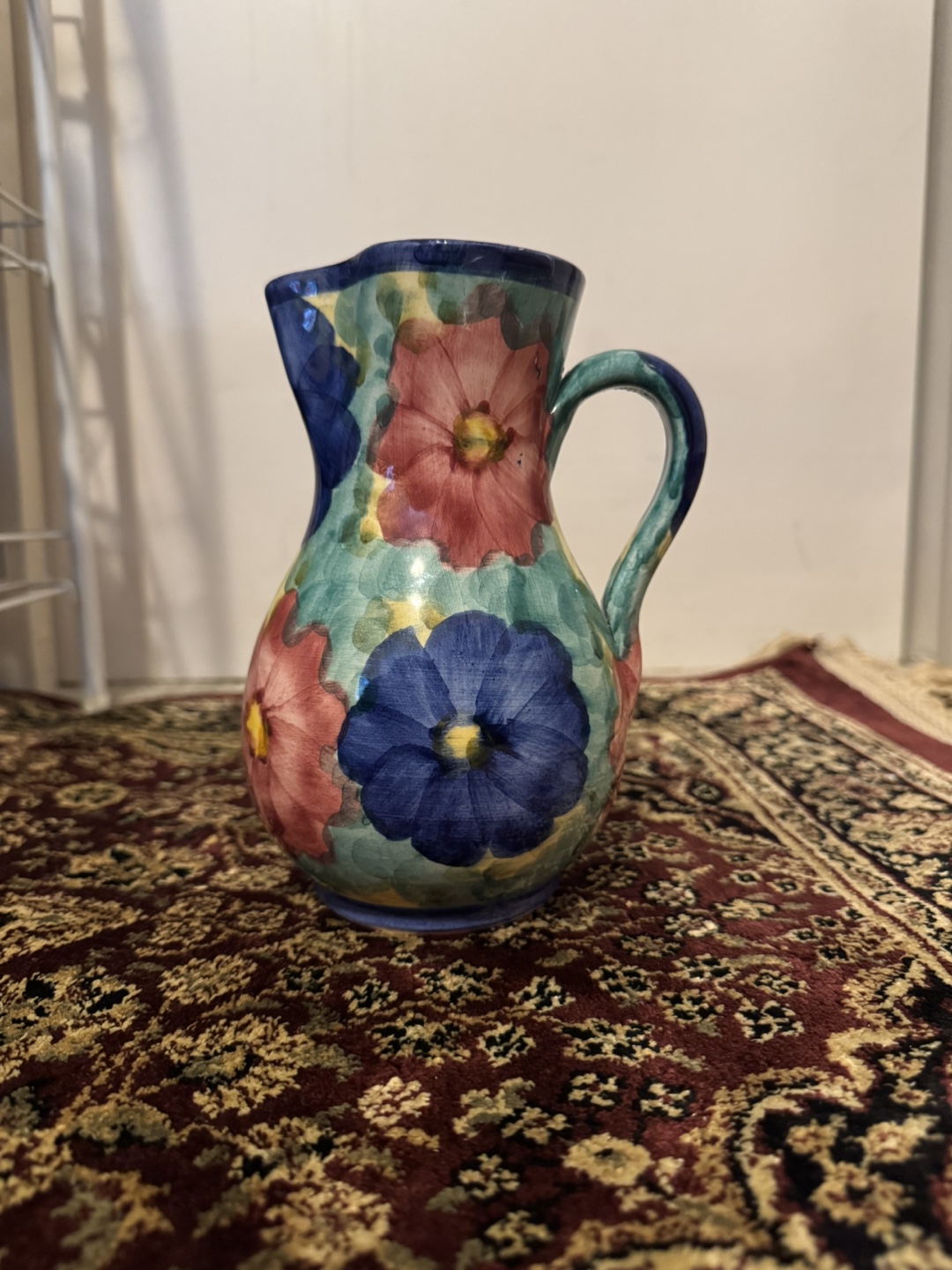Floral Ceramic Pitcher