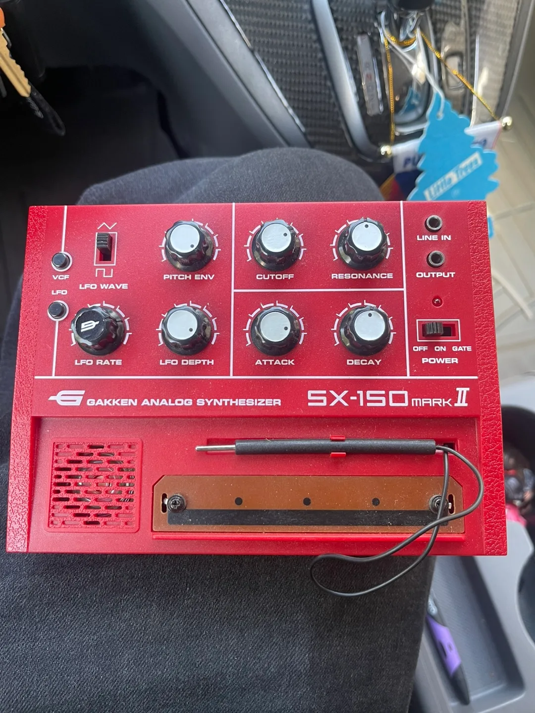 Gakken SX-150 mark II Analog Synthesizer - Red thumbnail