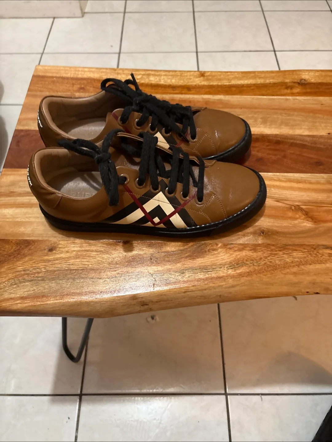 Burberry Leather Sneakers thumbnail